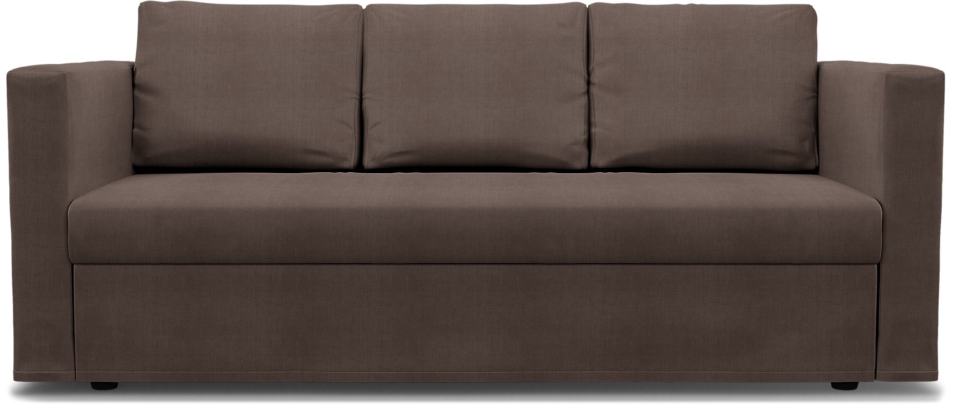IKEA - Friheten 3 Seater Sofa Bed Cover, Cocoa, Linen - Bemz