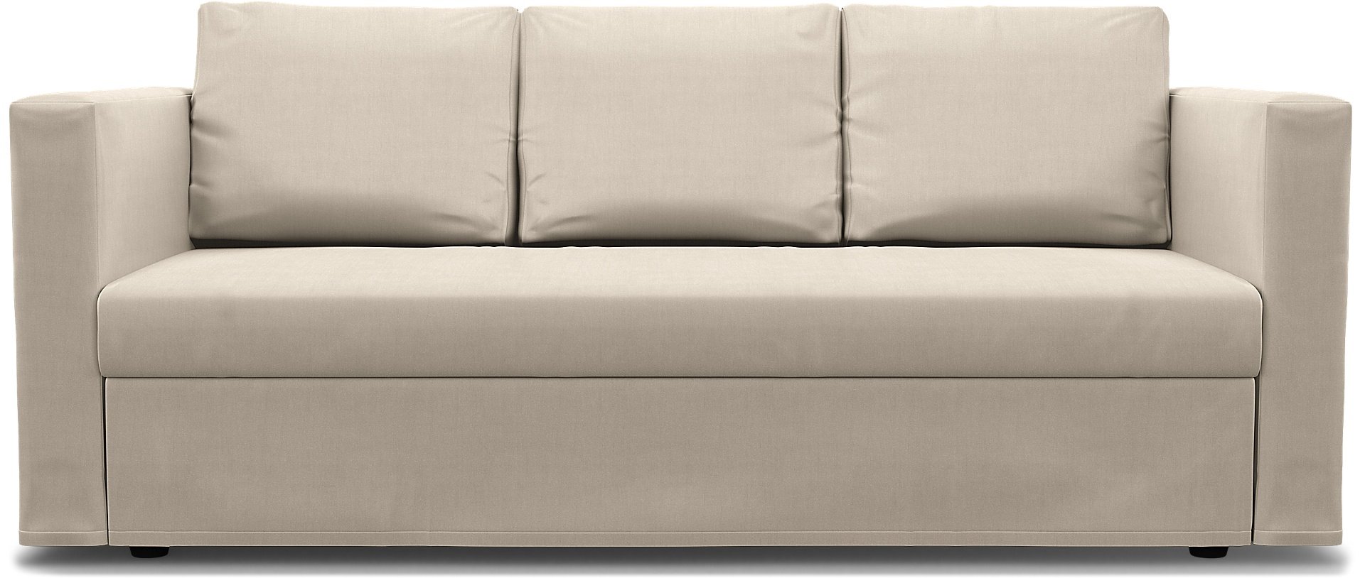 IKEA - Friheten 3 Seater Sofa Bed Cover, Parchment, Linen - Bemz