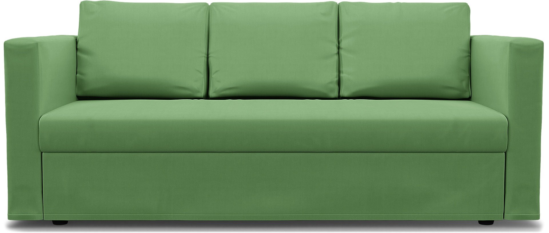 IKEA - Friheten 3 Seater Sofa Bed Cover, Apple Green, Linen - Bemz