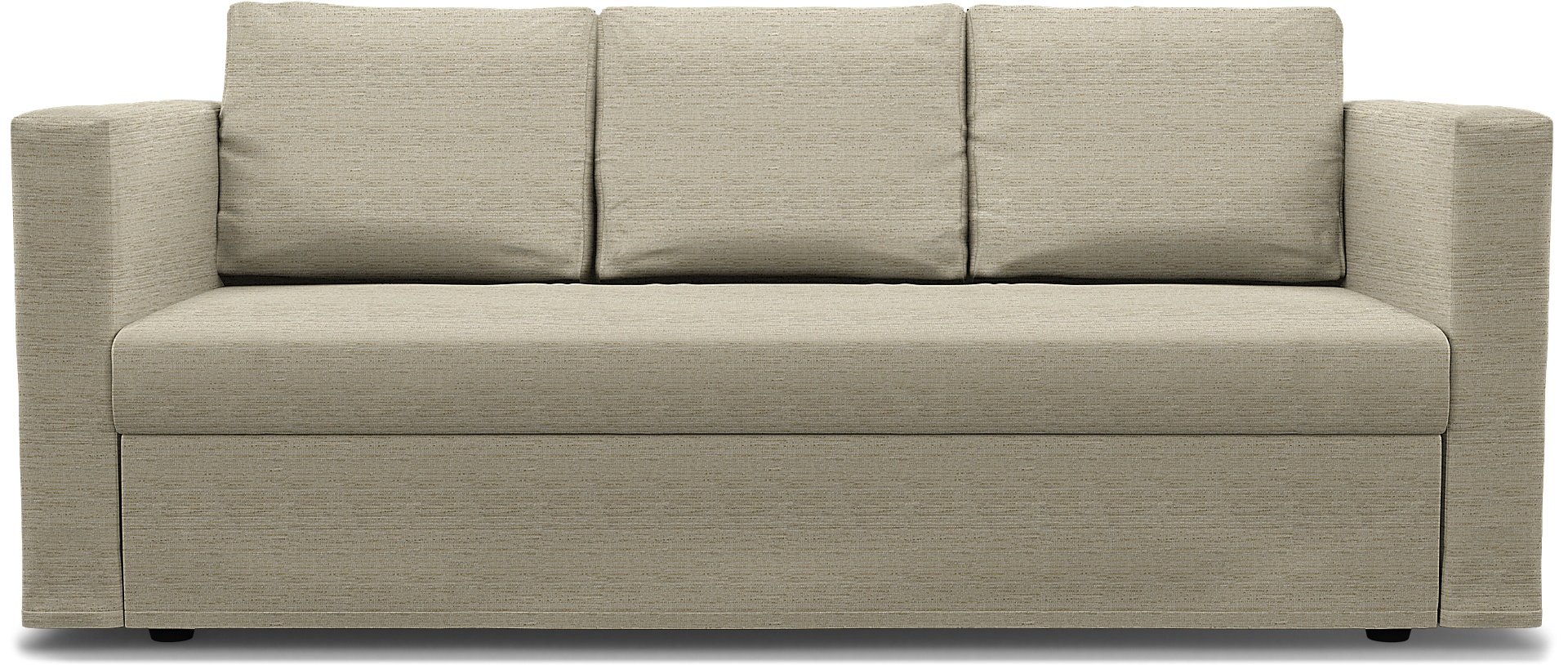IKEA - Friheten 3 Seater Sofa Bed Cover, Light Sand, Boucle & Texture - Bemz