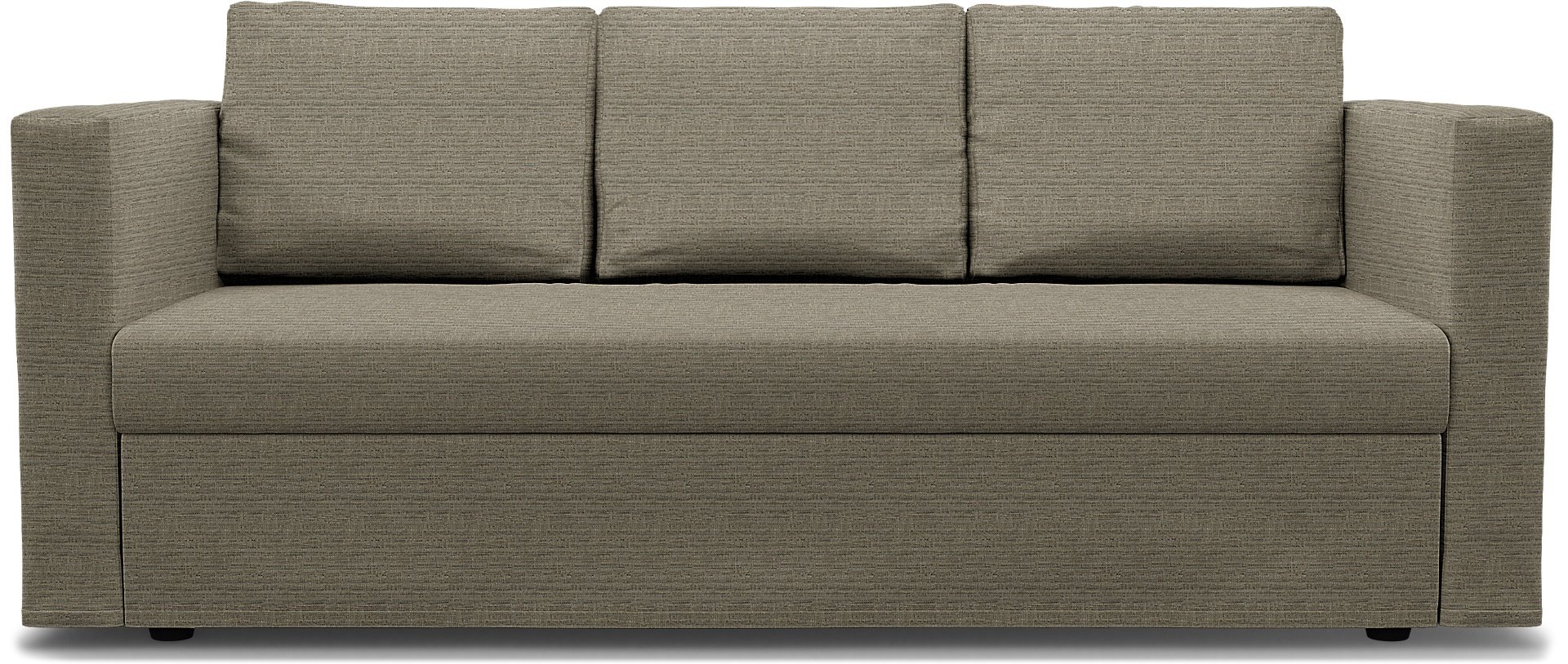 IKEA - Friheten 3 Seater Sofa Bed Cover, Mole Brown, Boucle & Texture - Bemz