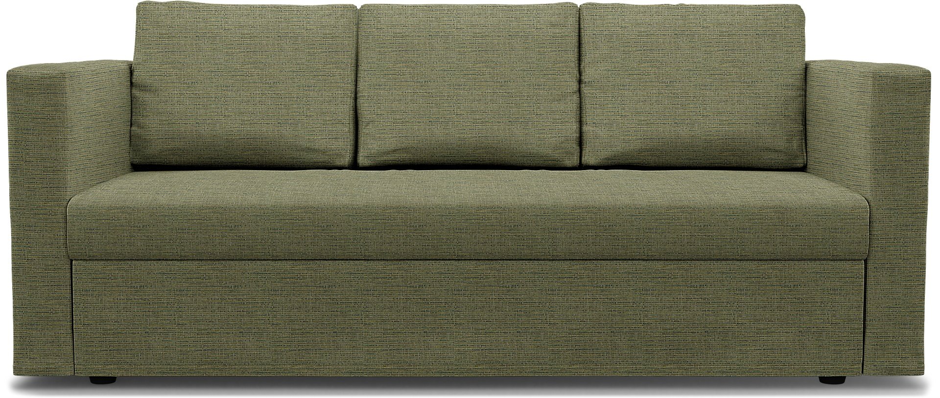 IKEA - Friheten 3 Seater Sofa Bed Cover, Meadow Green, Boucle & Texture - Bemz