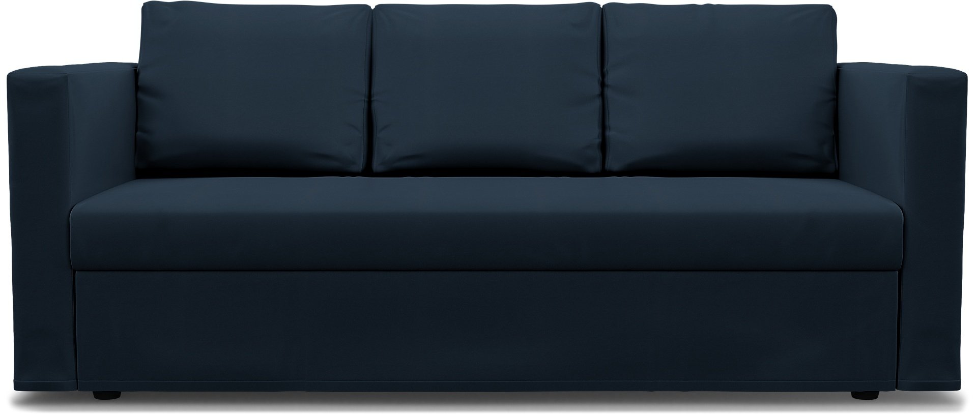 IKEA - Friheten 3 Seater Sofa Bed Cover, Navy Blue, Cotton - Bemz