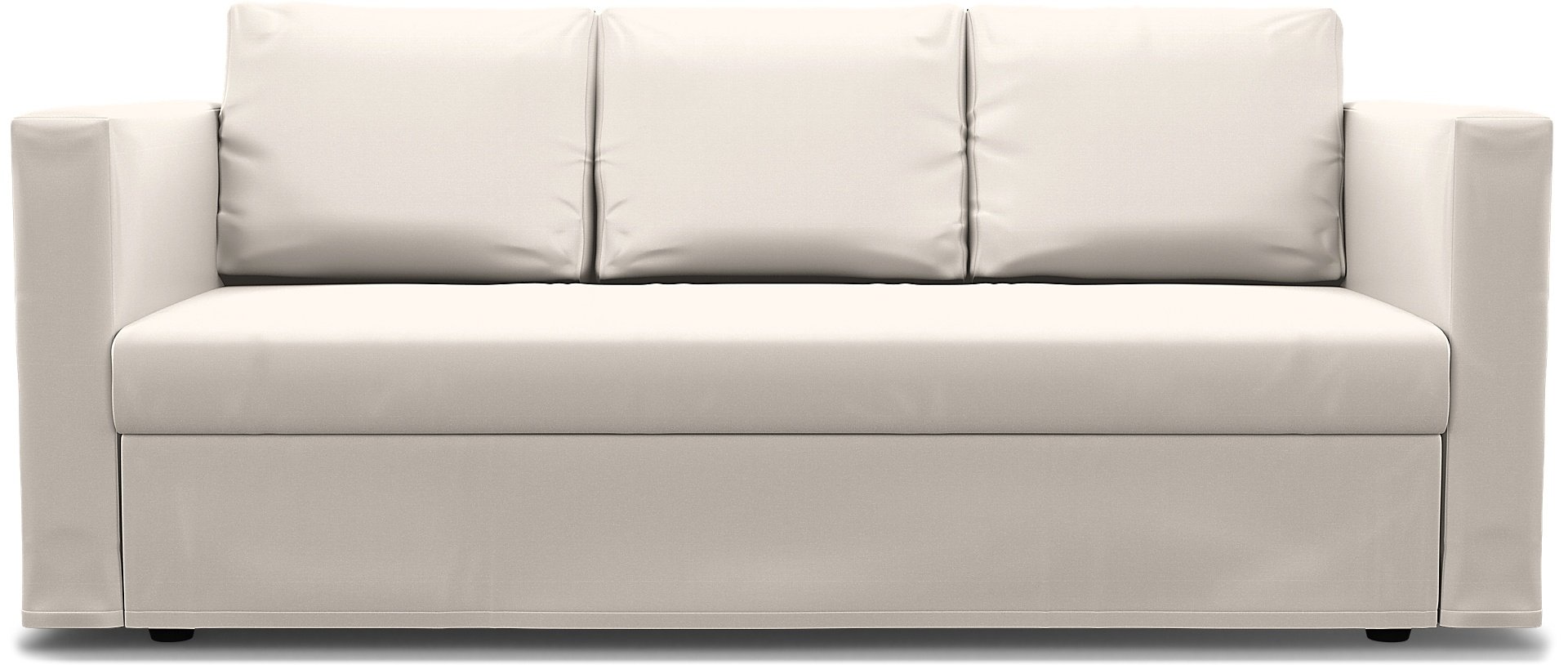 IKEA - Friheten 3 Seater Sofa Bed Cover, Soft White, Cotton - Bemz