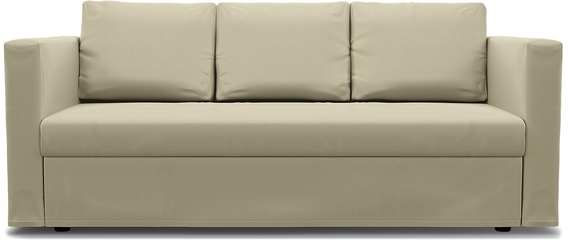 IKEA - Friheten 3 Seater Sofa Bed Cover, Sand Beige, Cotton - Bemz