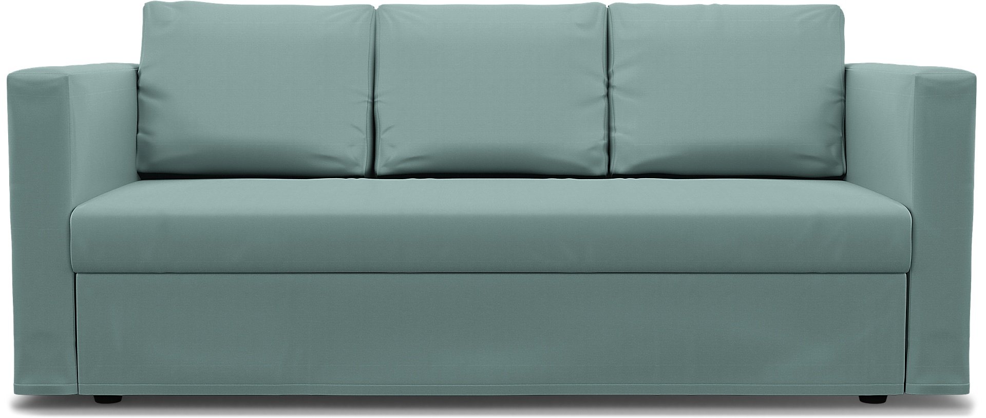 IKEA - Friheten 3 Seater Sofa Bed Cover, Mineral Blue, Cotton - Bemz
