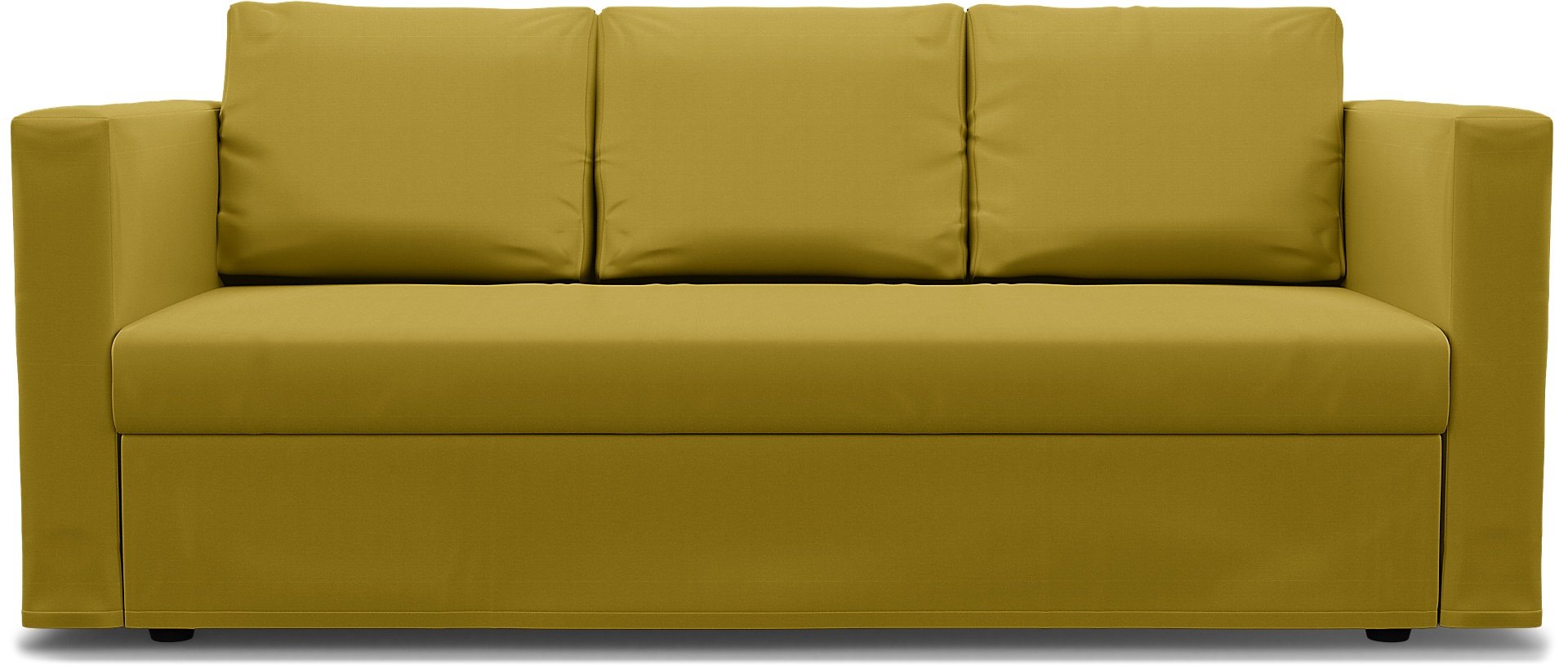 IKEA - Friheten 3 Seater Sofa Bed Cover, Olive Oil, Cotton - Bemz
