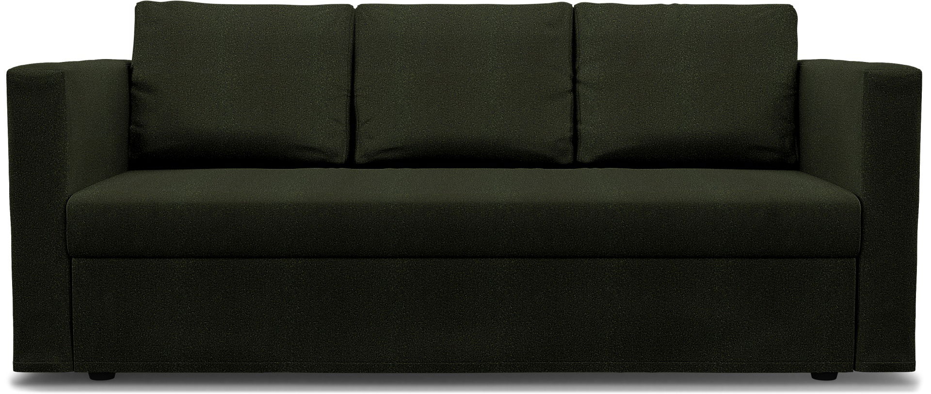 IKEA - Friheten 3 Seater Sofa Bed Cover, Dark Moss Green, BEMZ NATURE'S PALETTE COLLECTION - Bemz