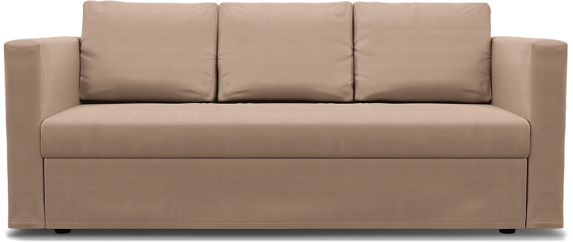IKEA - Friheten 3 Seater Sofa Bed Cover, Dusty Rose, Corduroy - Bemz