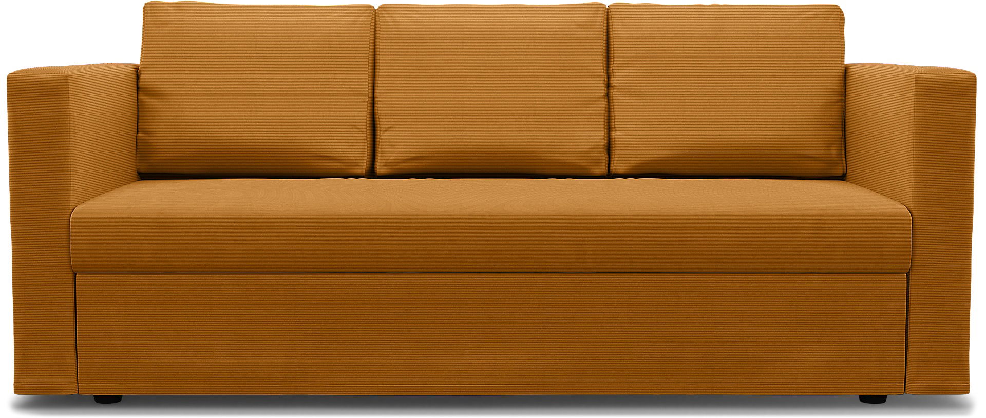 IKEA - Friheten 3 Seater Sofa Bed Cover, Saffron, Corduroy - Bemz
