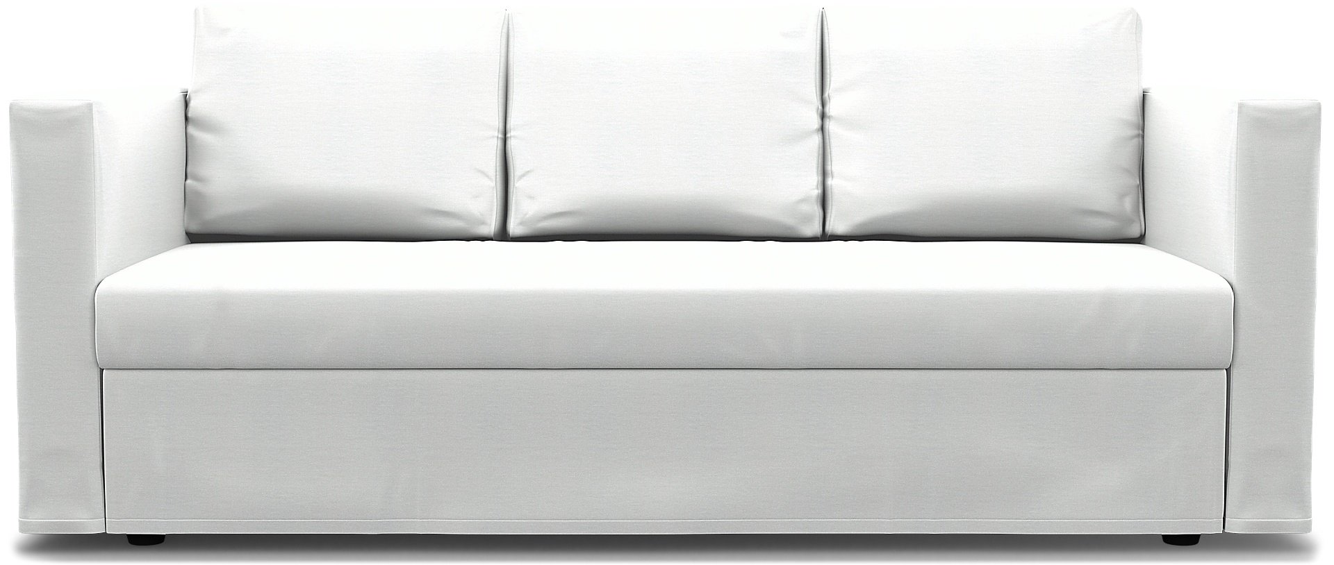 IKEA - Friheten 3 Seater Sofa Bed Cover, White, Linen - Bemz
