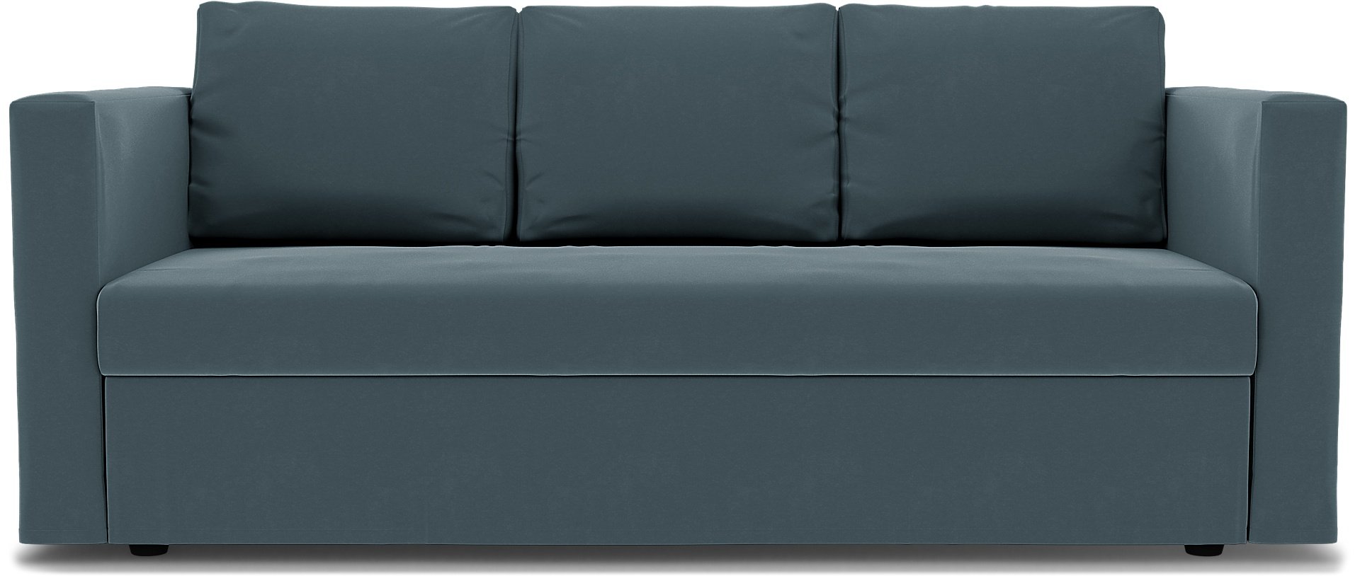 IKEA - Friheten 3 Seater Sofa Bed Cover, Duck Egg, Velvet - Bemz