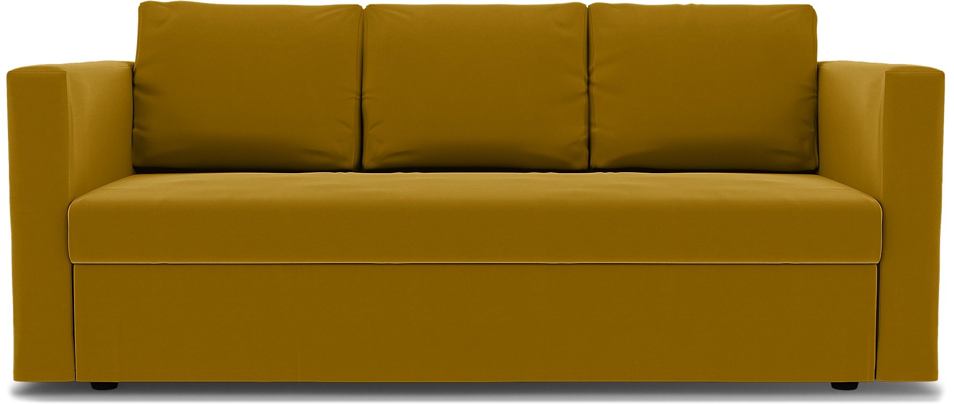 IKEA - Friheten 3 Seater Sofa Bed Cover, Dijon, Velvet - Bemz