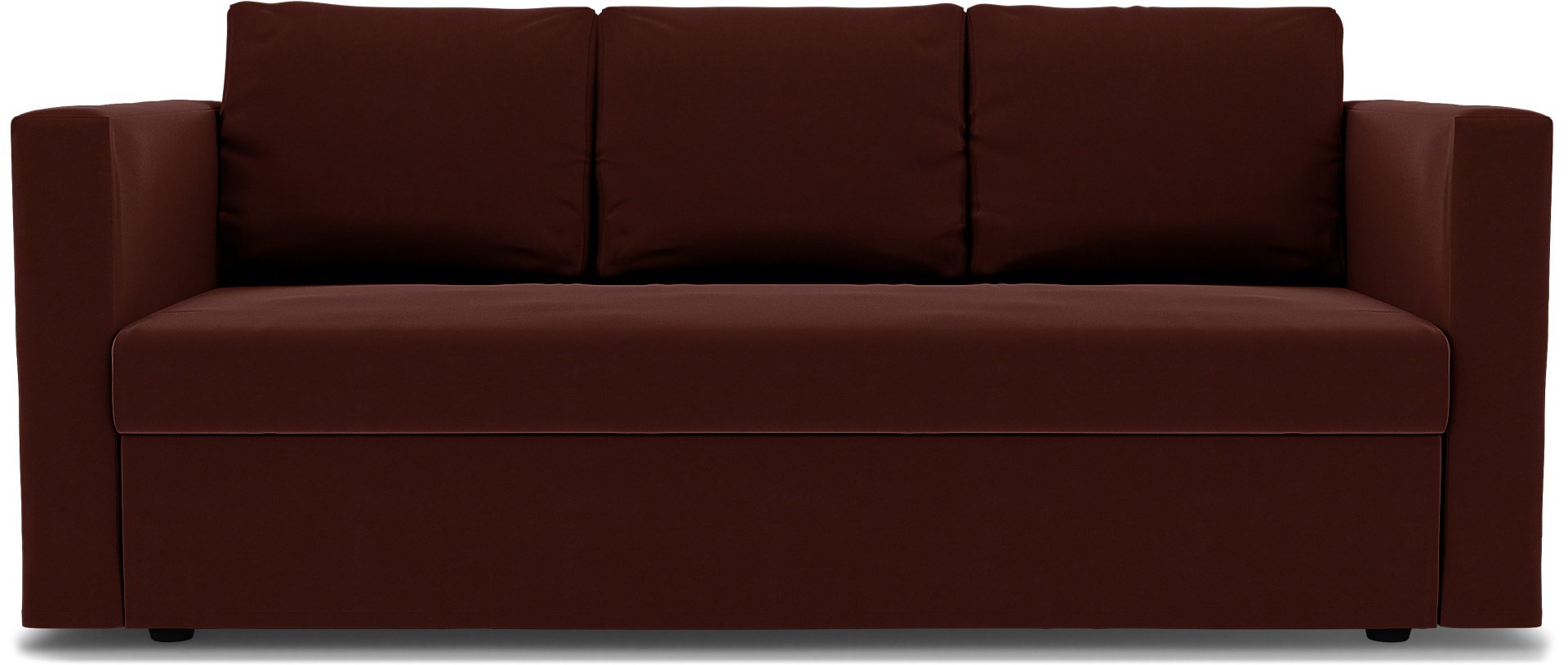 IKEA - Friheten 3 Seater Sofa Bed Cover, Ground Coffee, Velvet - Bemz