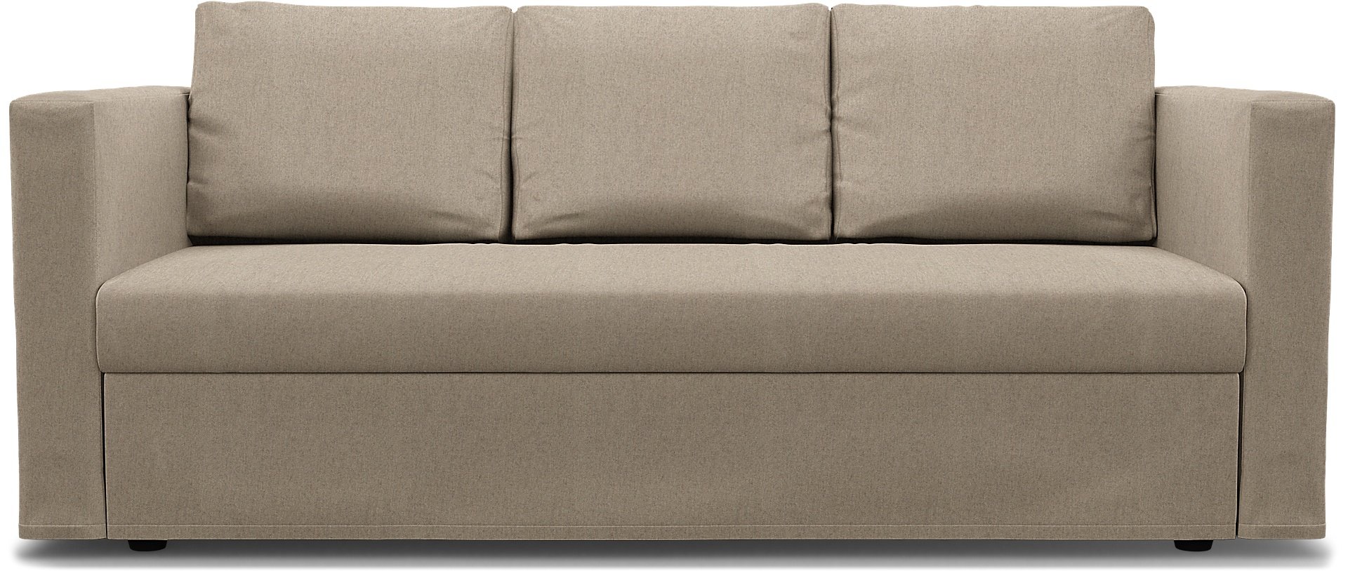 IKEA - Friheten 3 Seater Sofa Bed Cover, Birch, Wool - Bemz