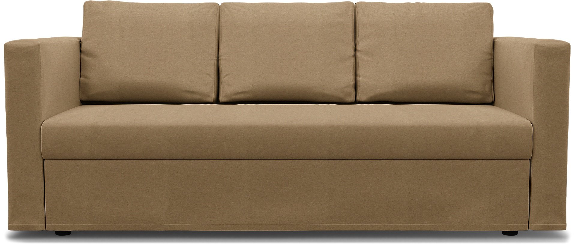 IKEA - Friheten 3 Seater Sofa Bed Cover, Sand, Wool - Bemz