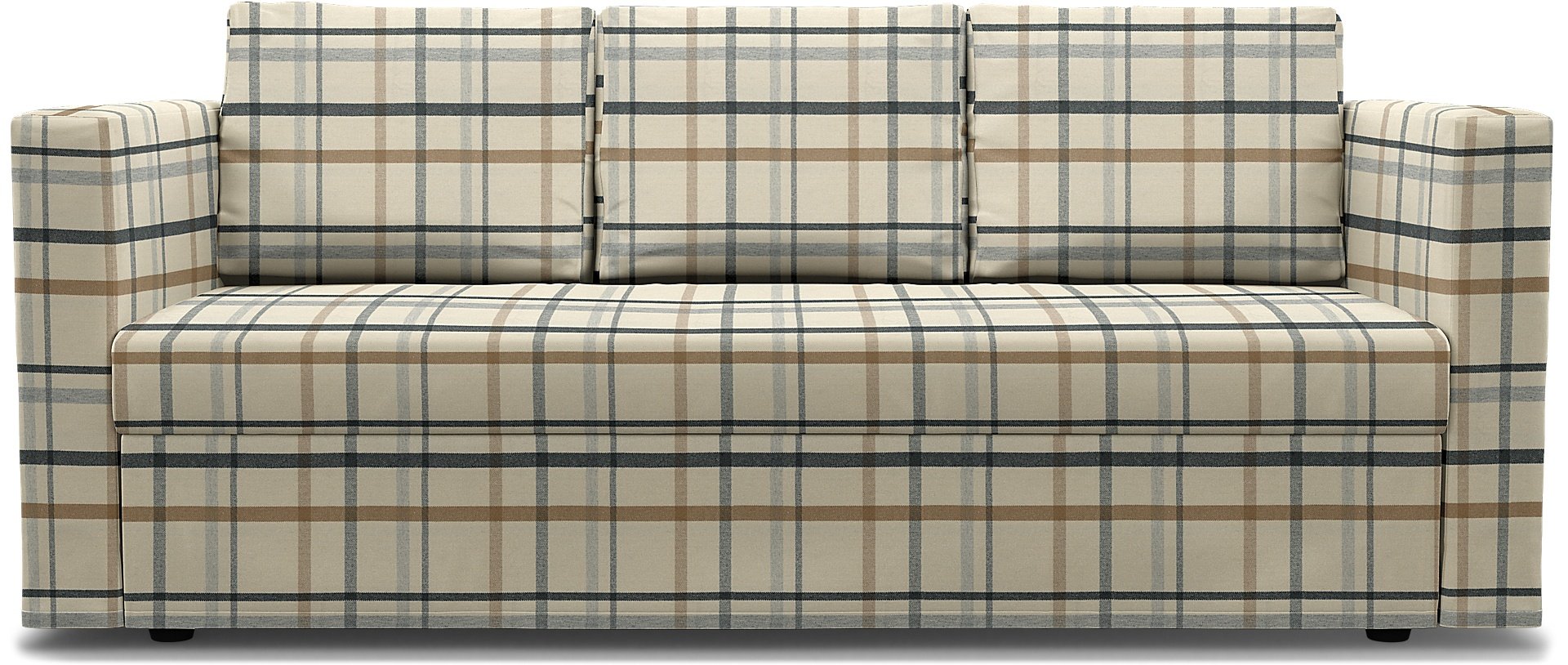 IKEA - Friheten 3 Seater Sofa Bed Cover, Fawn Brown, Wool - Bemz