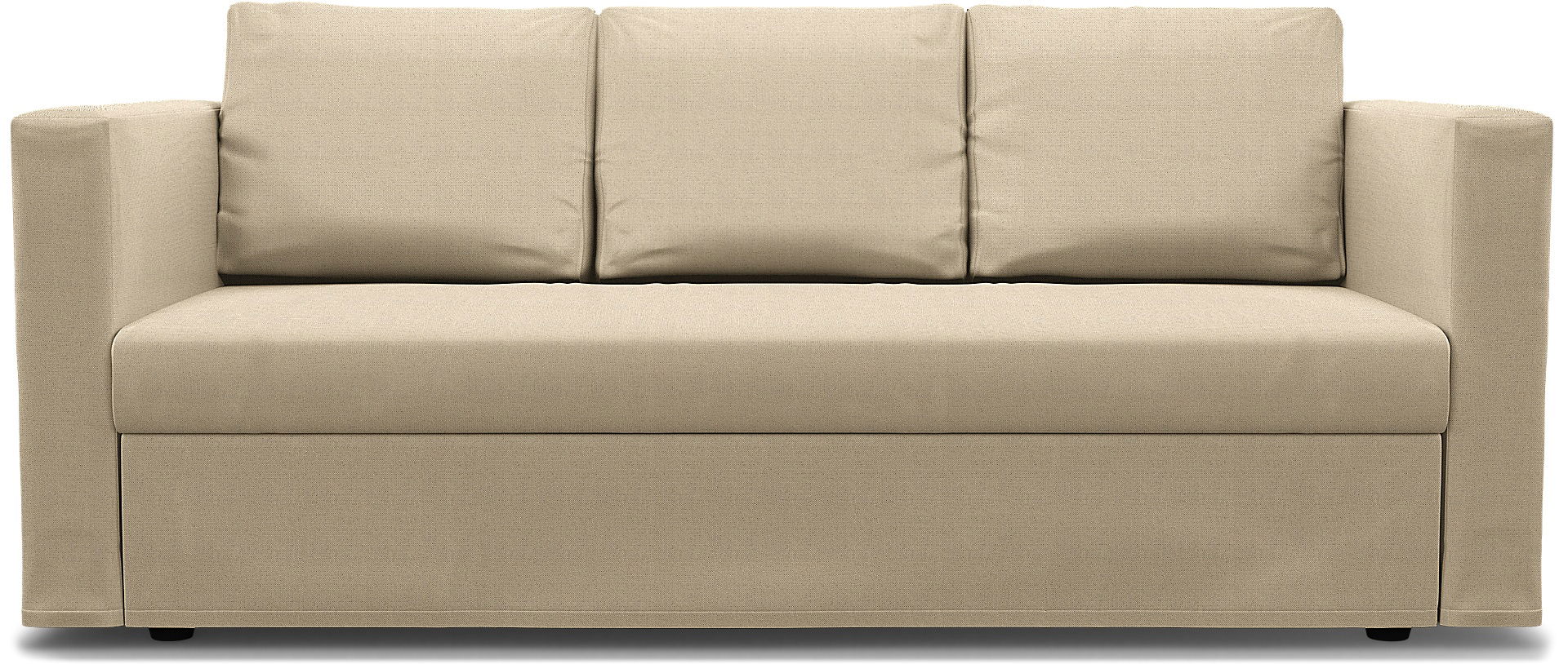 IKEA - Friheten 3 Seater Sofa Bed Cover, Unbleached, Linen - Bemz