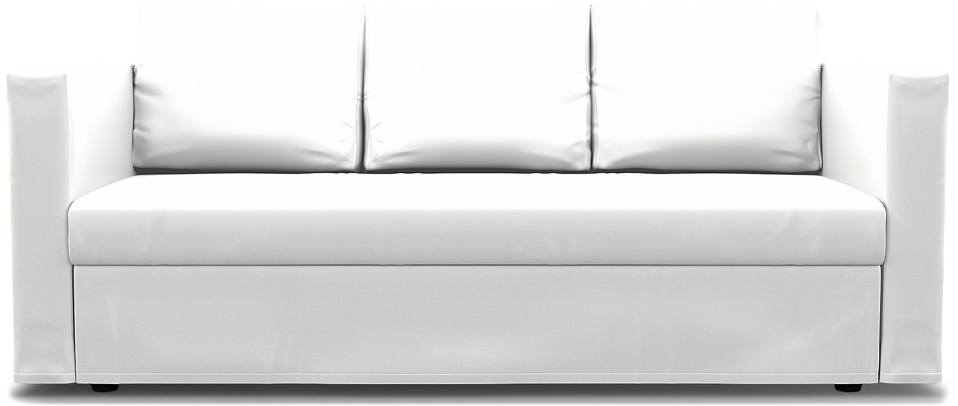 IKEA - Friheten 3 Seater Sofa Bed Cover, Absolute White, Linen - Bemz