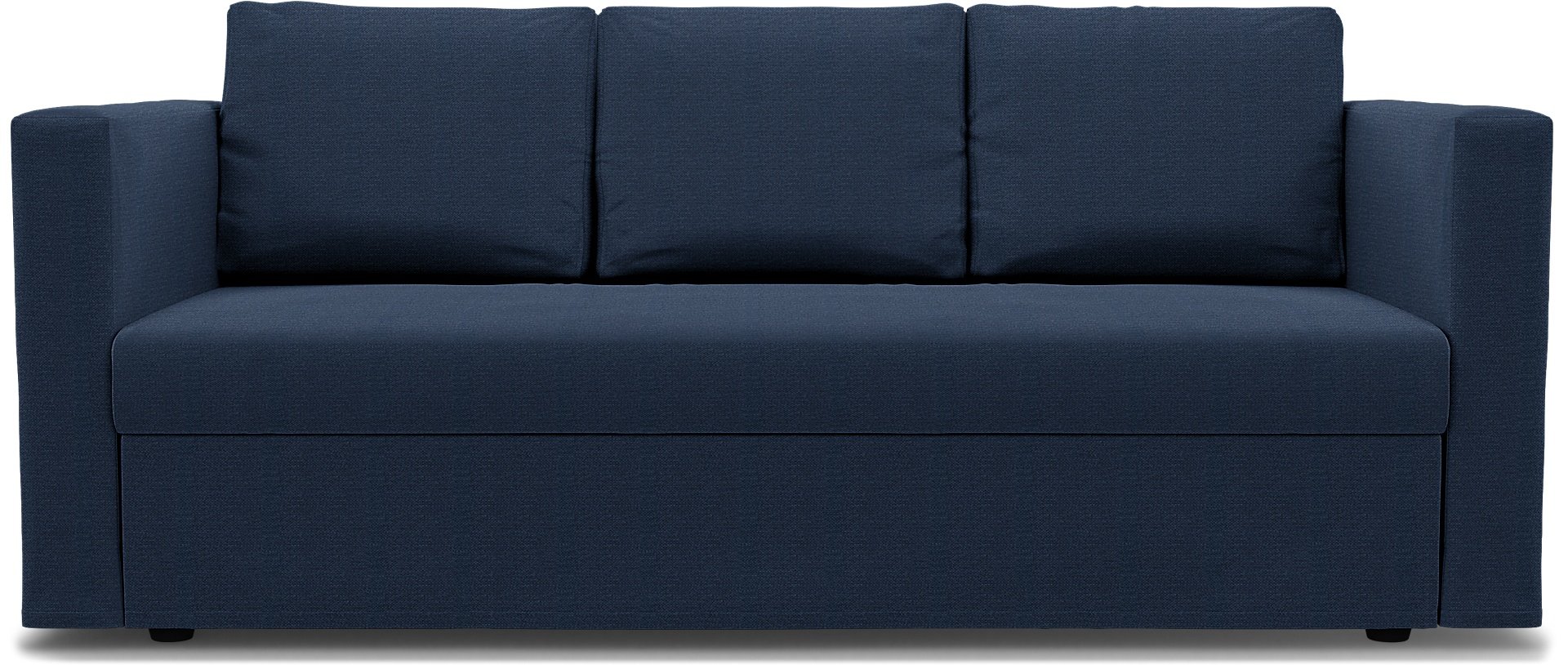 IKEA - Friheten 3 Seater Sofa Bed Cover, Navy Blue, Linen - Bemz