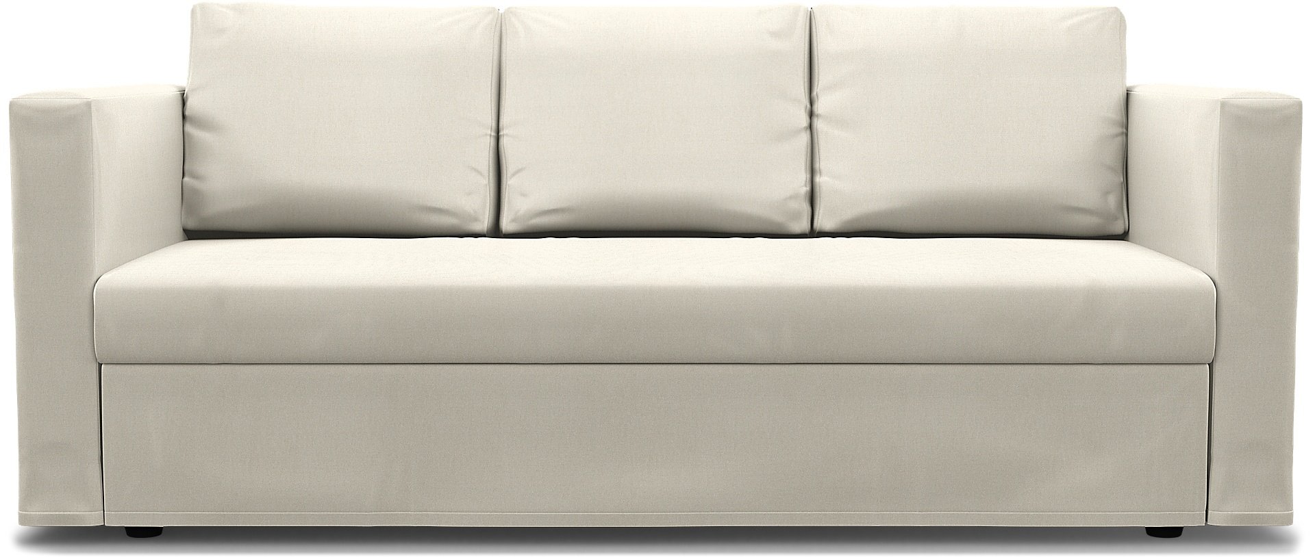 IKEA - Friheten 3 Seater Sofa Bed Cover, Unbleached, Linen - Bemz