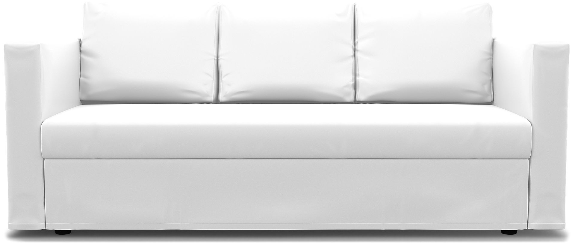 IKEA - Överdrag till Friheten 3-sits bäddsoffa, Absolute White, Linne - Bemz