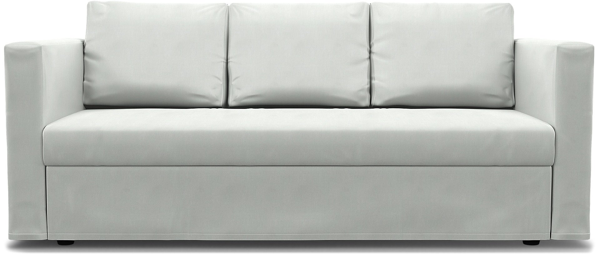 IKEA - Friheten 3 Seater Sofa Bed Cover, Silver Grey, Linen - Bemz