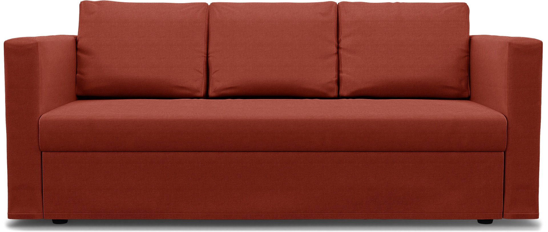 IKEA - Friheten 3 Seater Sofa Bed Cover, Cayenne, Linen - Bemz