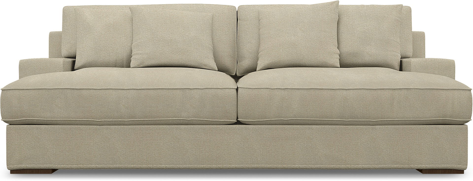IKEA - Göteborg 3 Seater Sofa Cover, Cream, Bouclé & Texture - Bemz