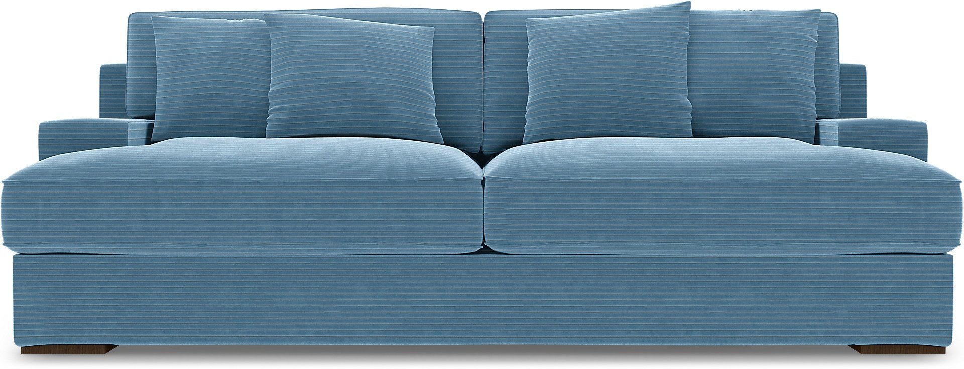 IKEA - Goteborg 3 Seater Sofa Cover, Sky Blue, Corduroy - Bemz