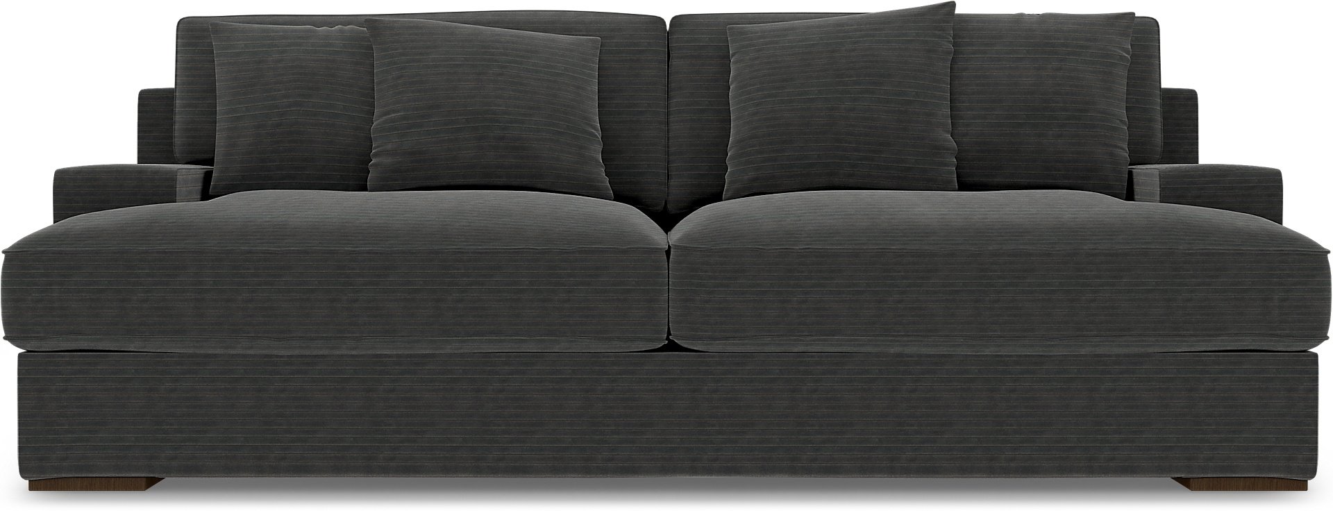 IKEA - Goteborg 3 Seater Sofa Cover, Licorice, Corduroy - Bemz