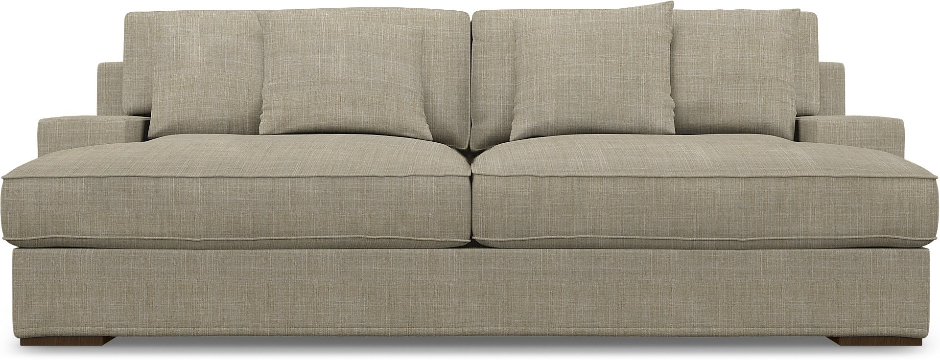IKEA - Goteborg 3 Seater Sofa Cover, Sand Beige, Boucle & Texture - Bemz