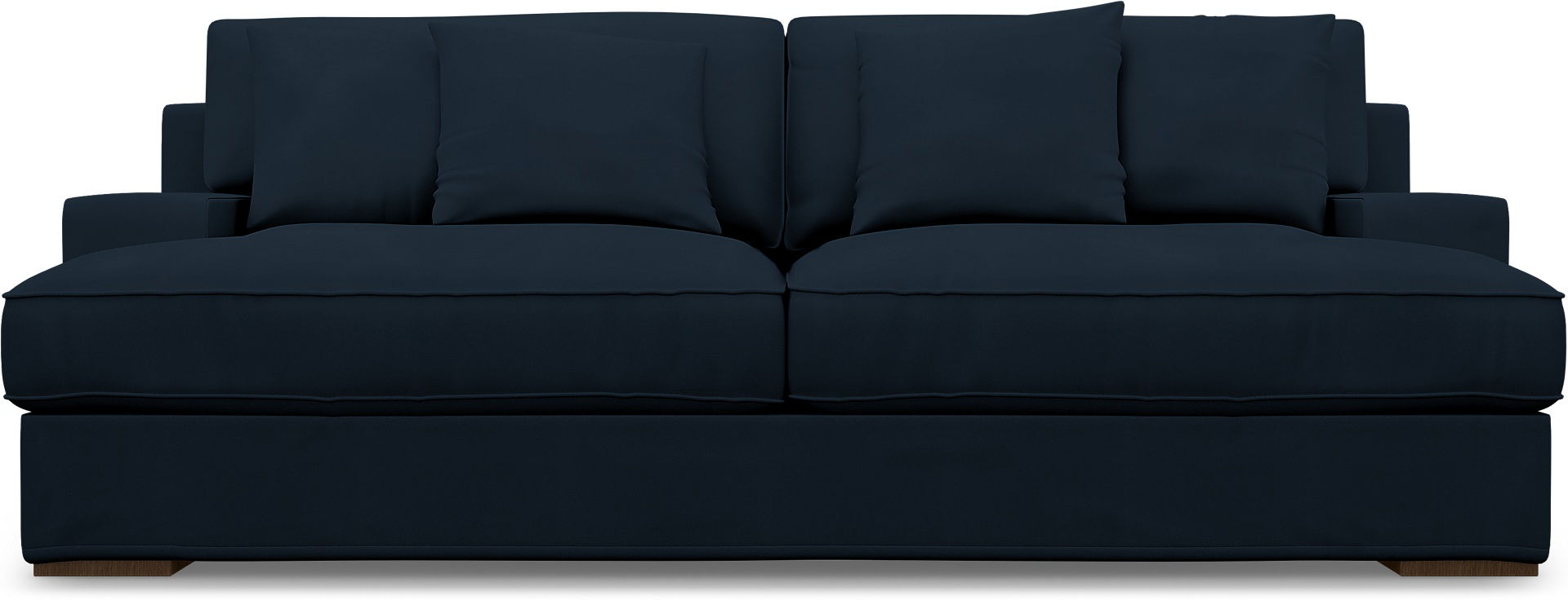 IKEA - Göteborg 3 Seater Sofa Cover, Navy Blue, Cotton - Bemz