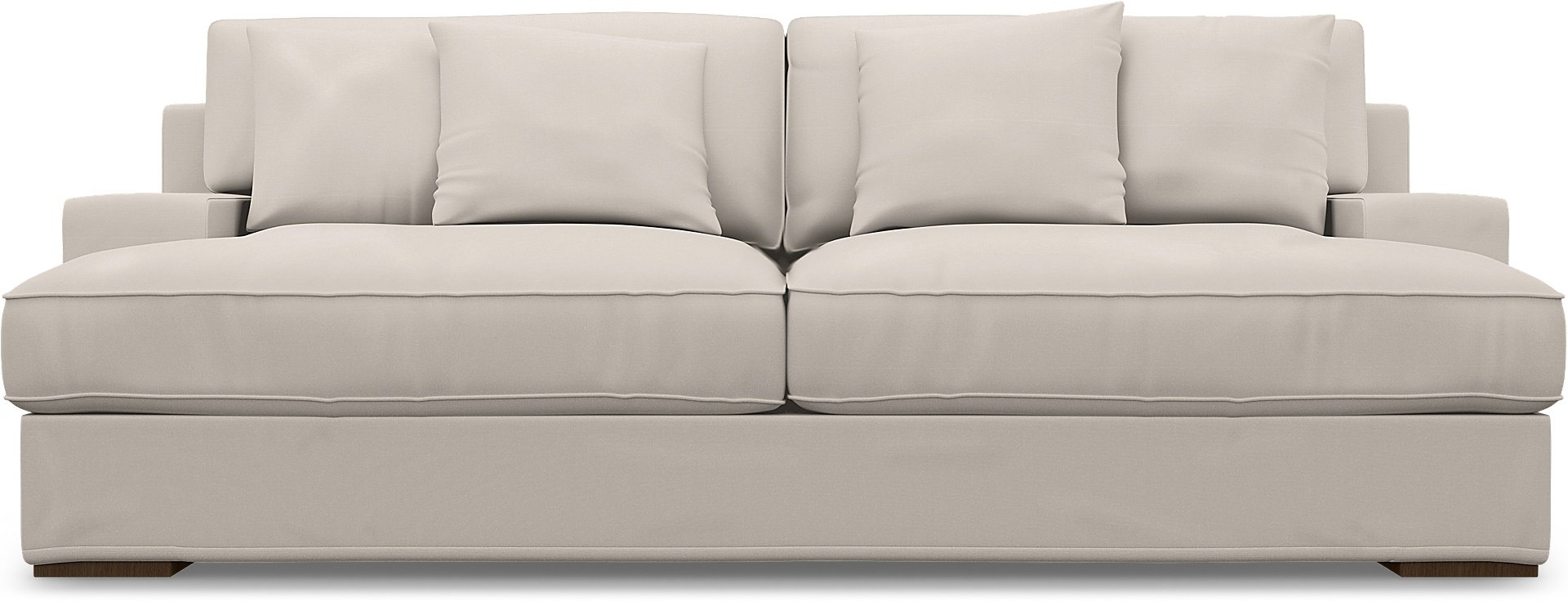 IKEA - Goteborg 3 Seater Sofa Cover, Soft White, Cotton - Bemz