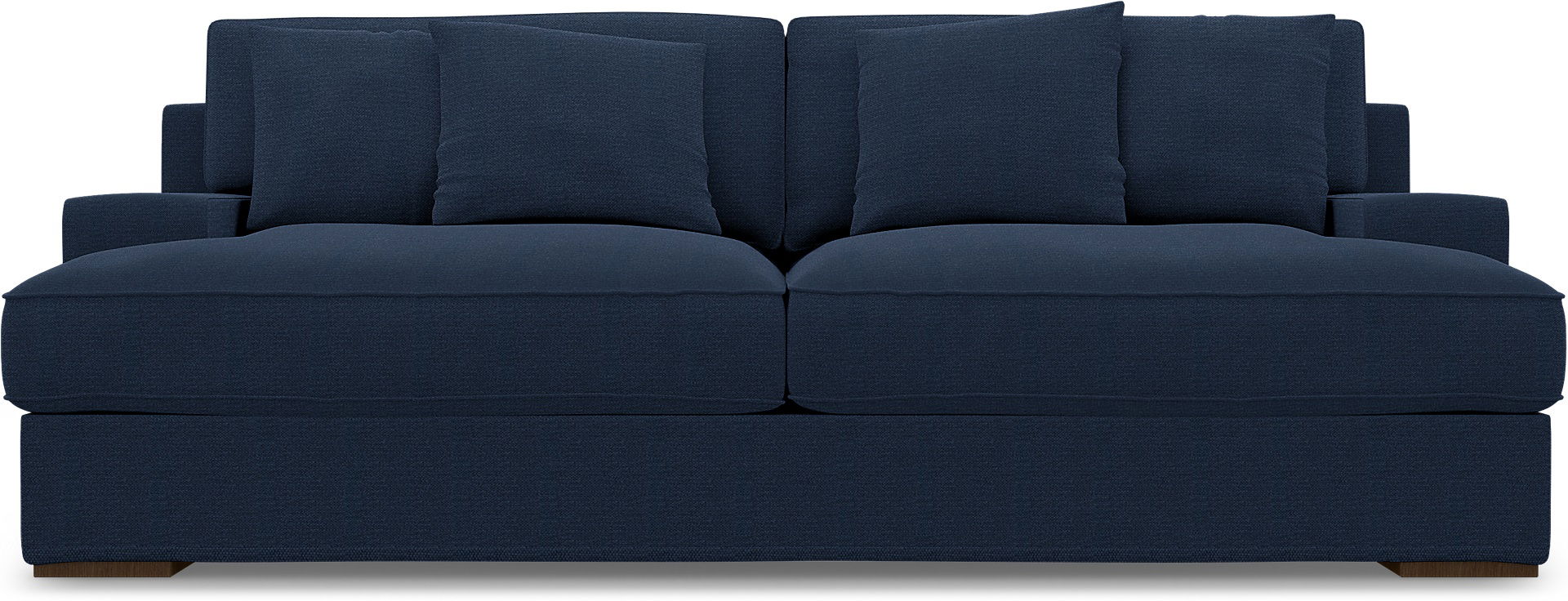 IKEA - Göteborg 3 Seater Sofa Cover, Navy Blue, Linen - Bemz