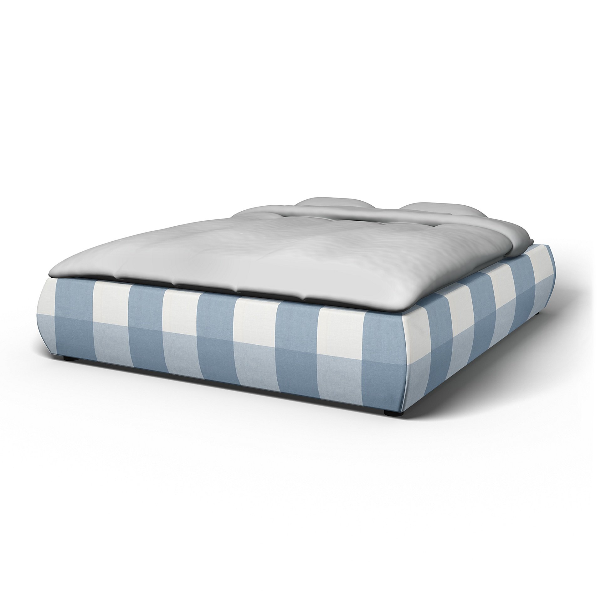 IKEA - Grimen Bed Frame Cover, Sky Blue, Linen - Bemz