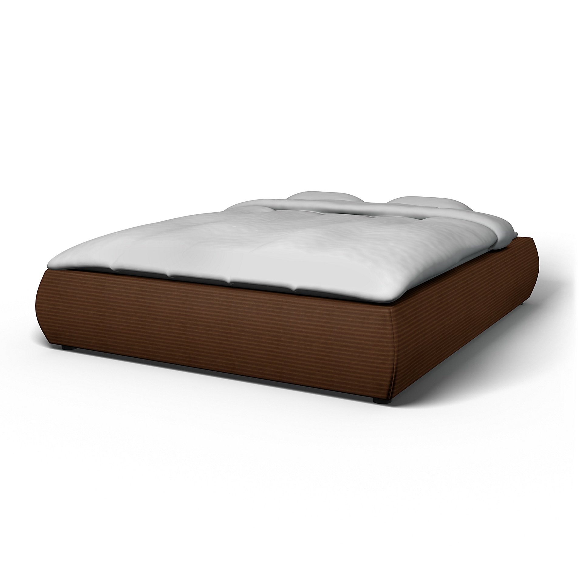 IKEA - Grimen Bed Frame Cover, Chocolate Brown, Corduroy - Bemz