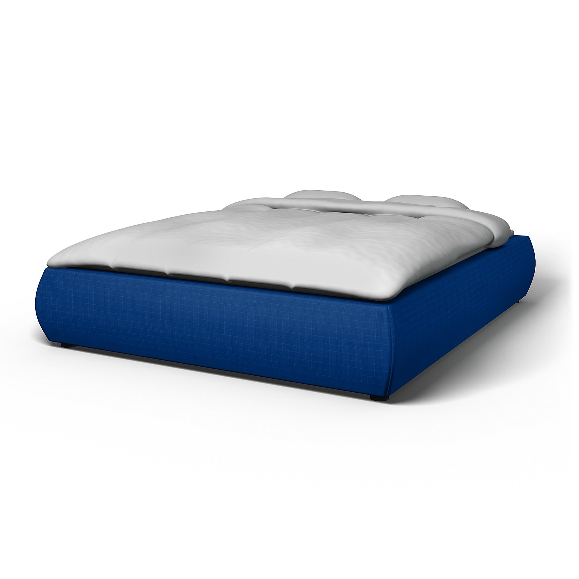 IKEA - Grimen Bed Frame Cover, Lapis Blue, Velvet - Bemz