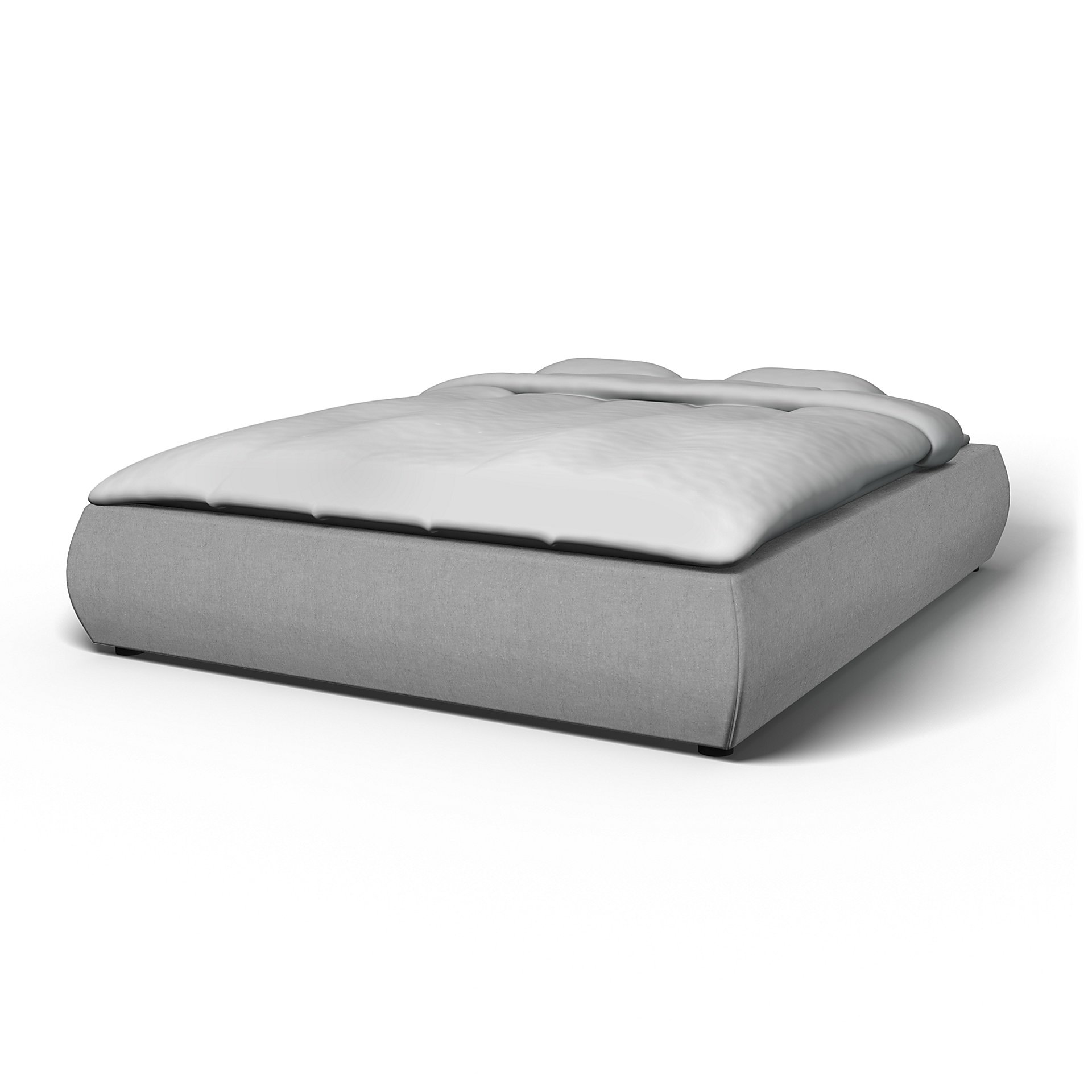 IKEA - Grimen Bed Frame Cover, Graphite, Linen - Bemz