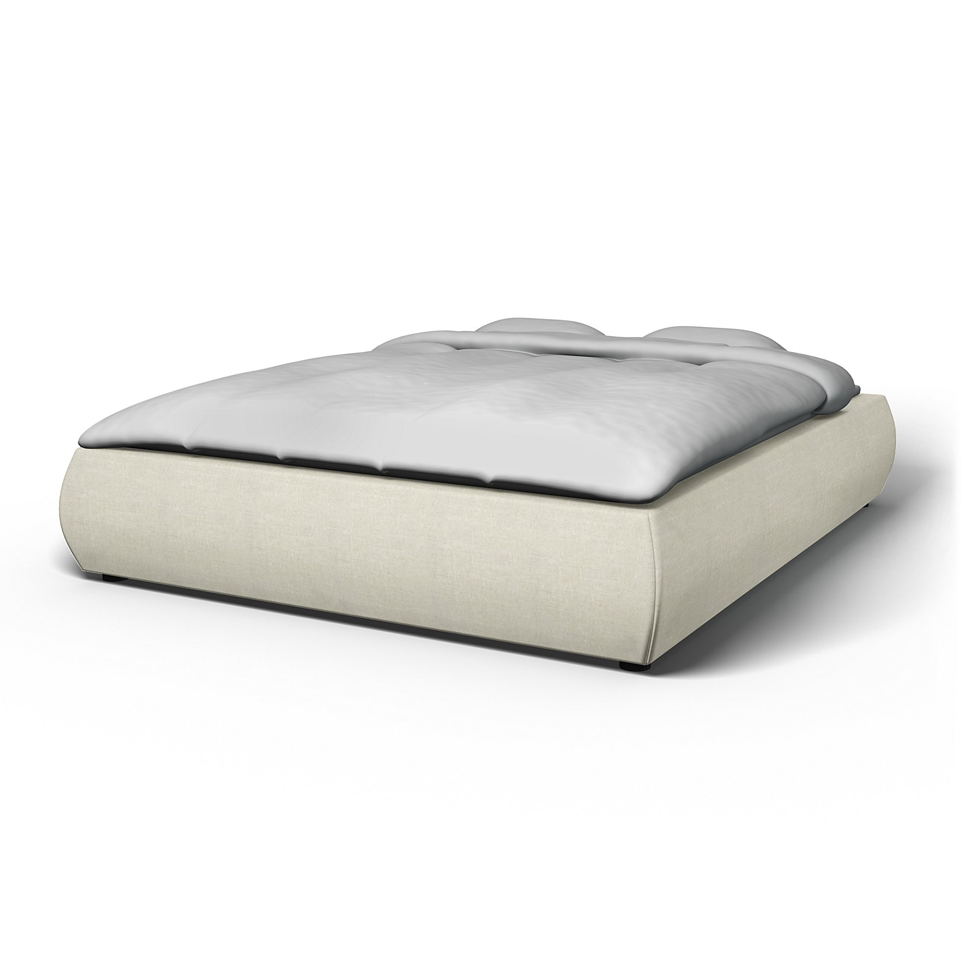 IKEA - Grimen Bed Frame Cover, Natural, Linen - Bemz