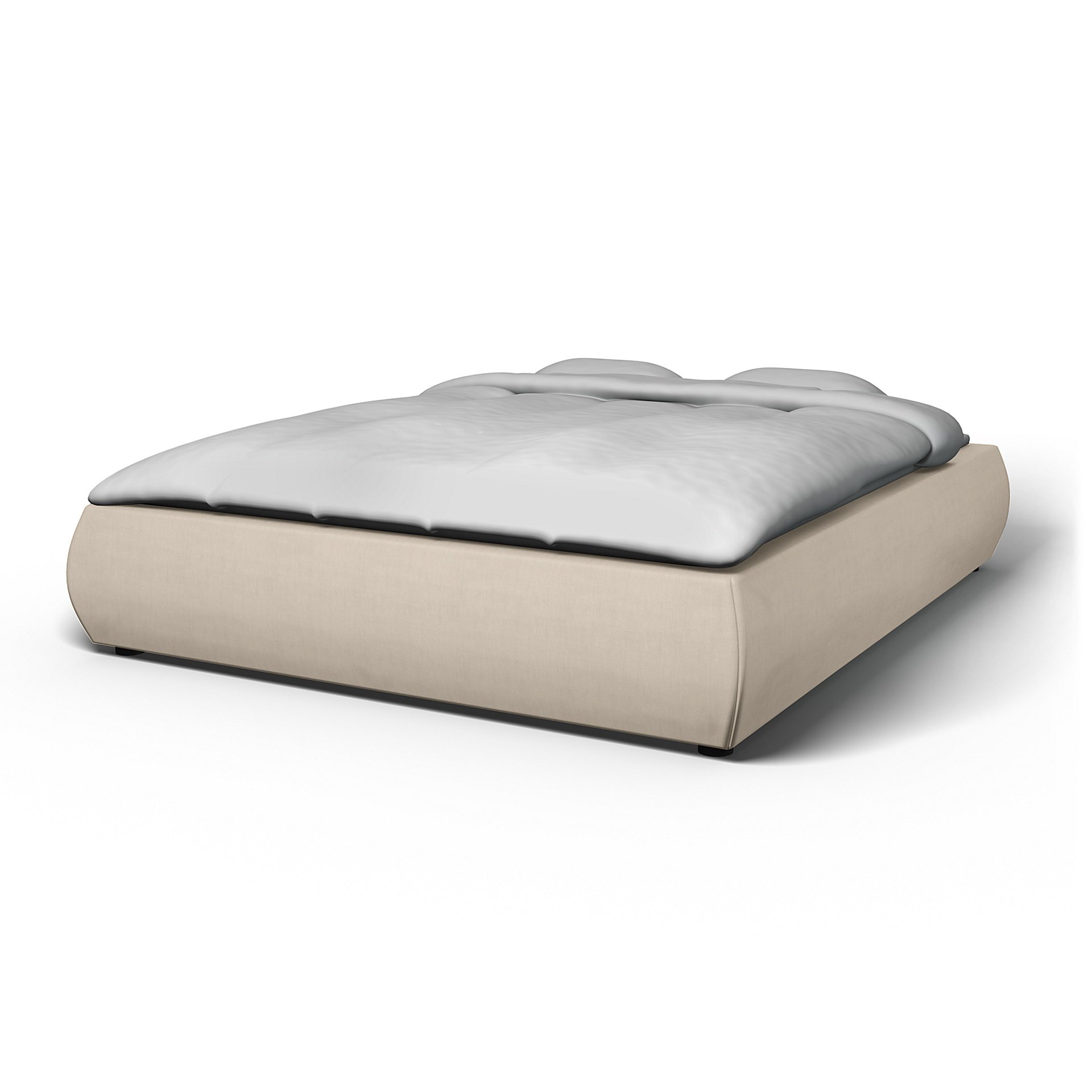 IKEA - Grimen Bed Frame Cover, Parchment, Linen - Bemz