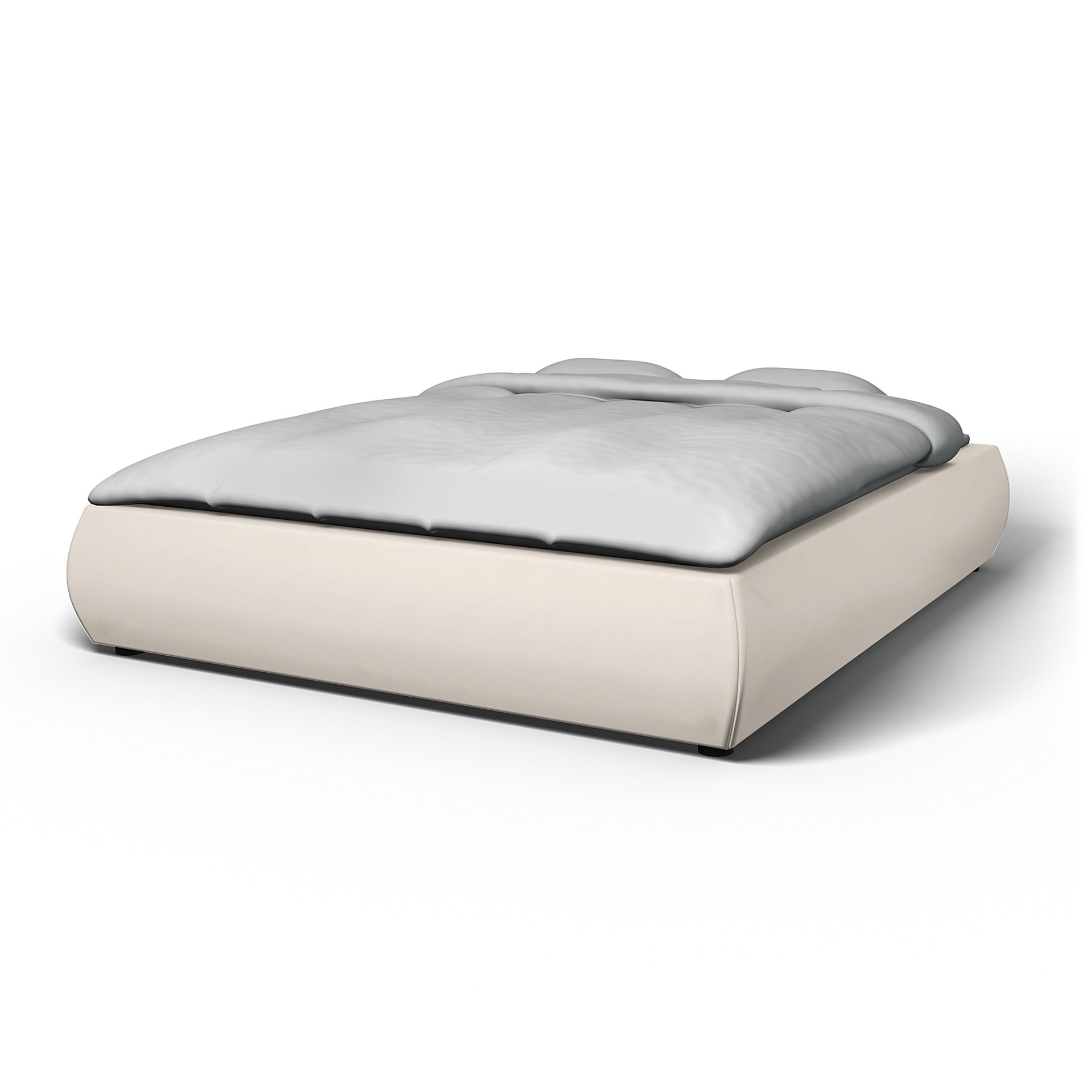 IKEA - Grimen Bed Frame Cover, Soft White, Cotton - Bemz