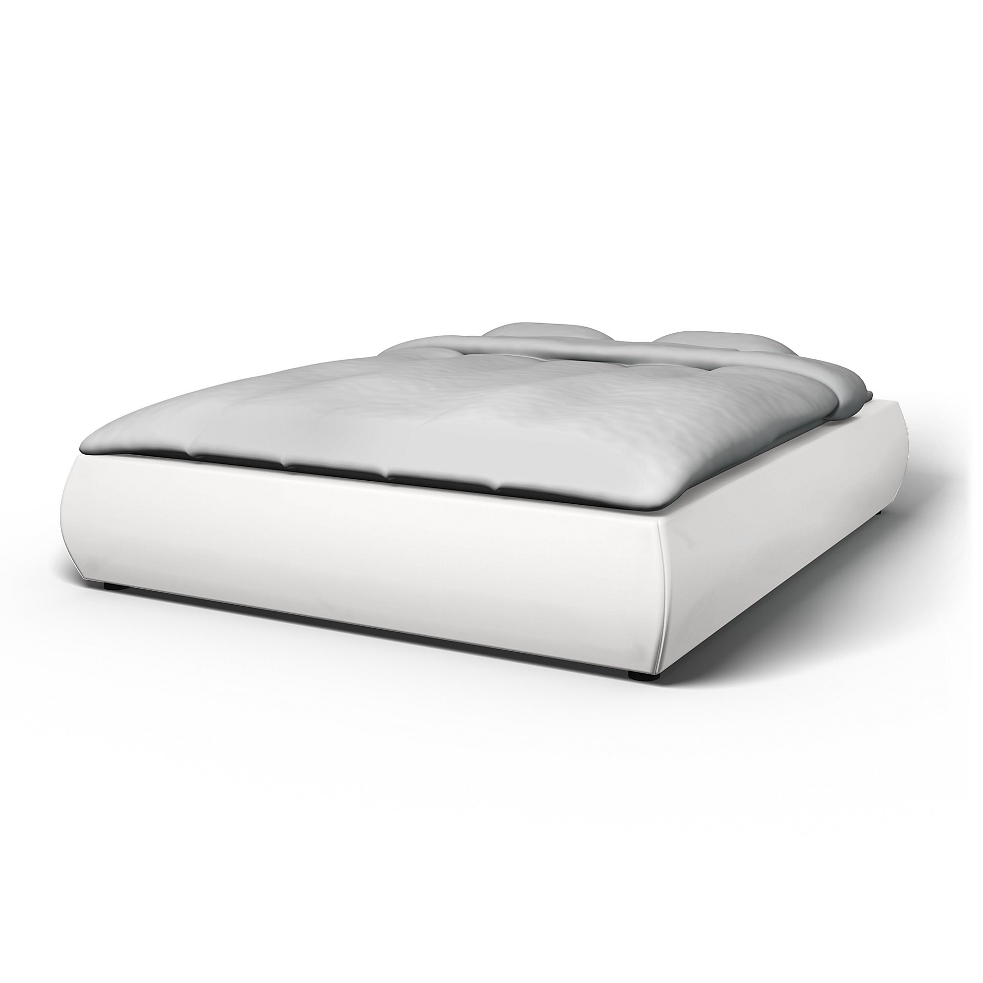 IKEA - Grimen Bed Frame Cover, Absolute White, Cotton - Bemz