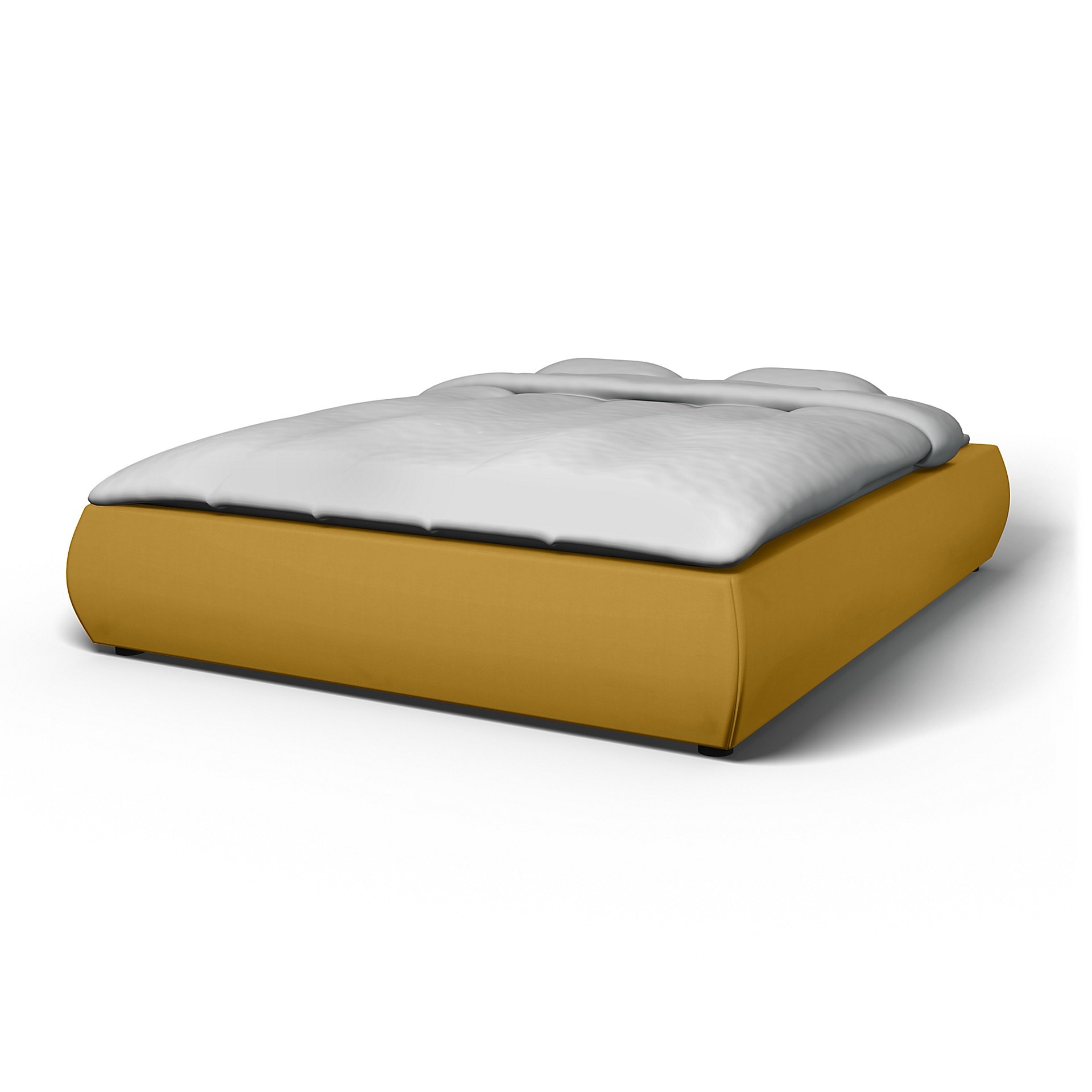 IKEA - Grimen Bed Frame Cover, Honey Mustard, Cotton - Bemz