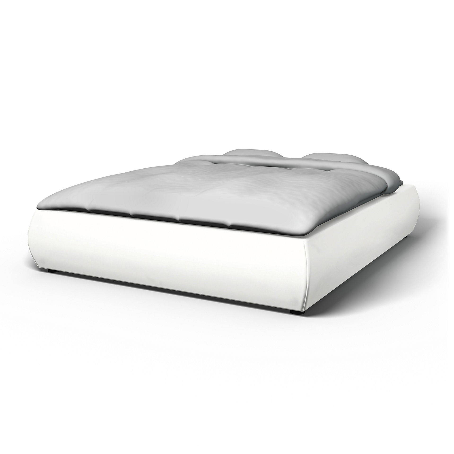 IKEA - Grimen Bed Frame Cover, Absolute White, Linen - Bemz
