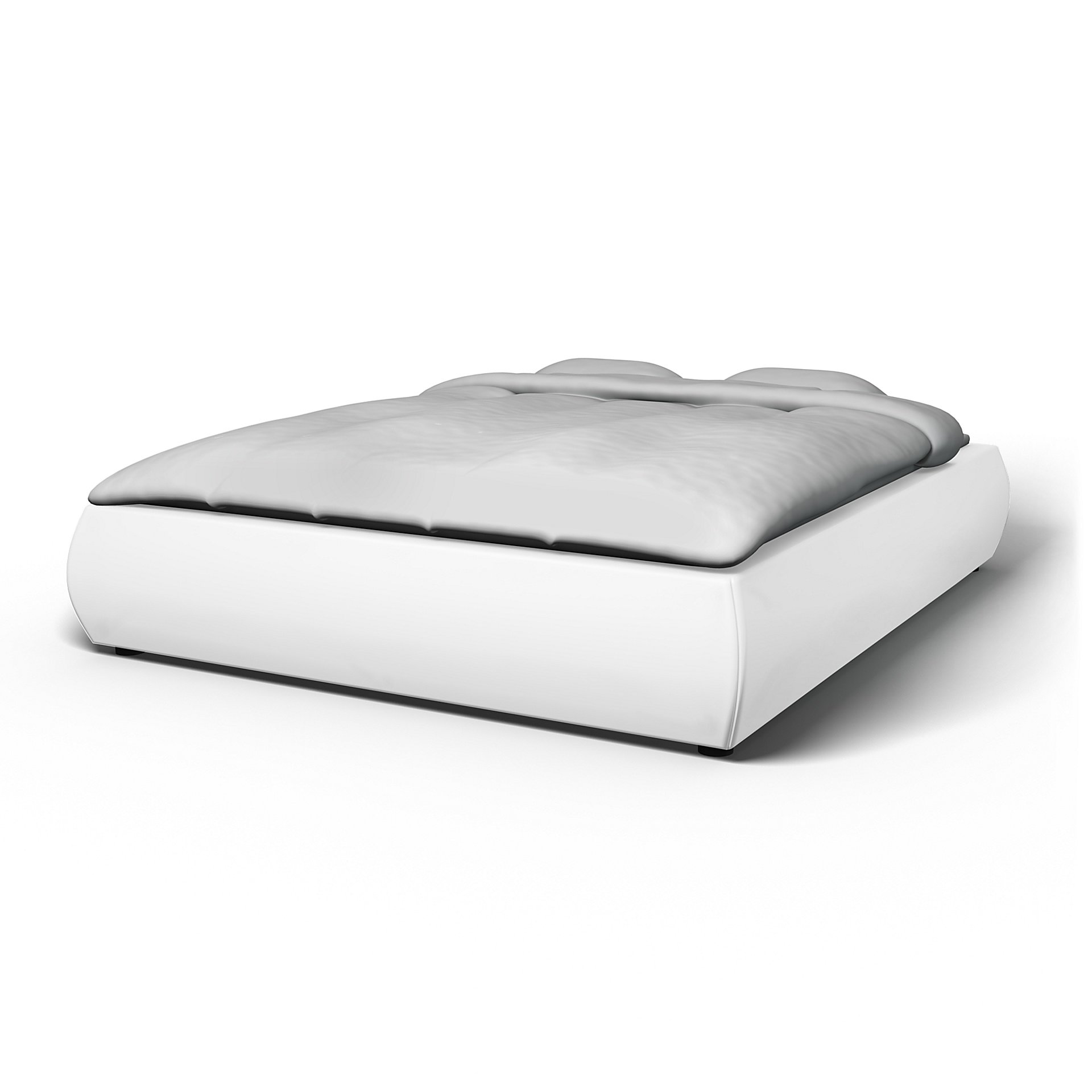 IKEA - Grimen Bed Frame Cover, Absolute White, Linen - Bemz