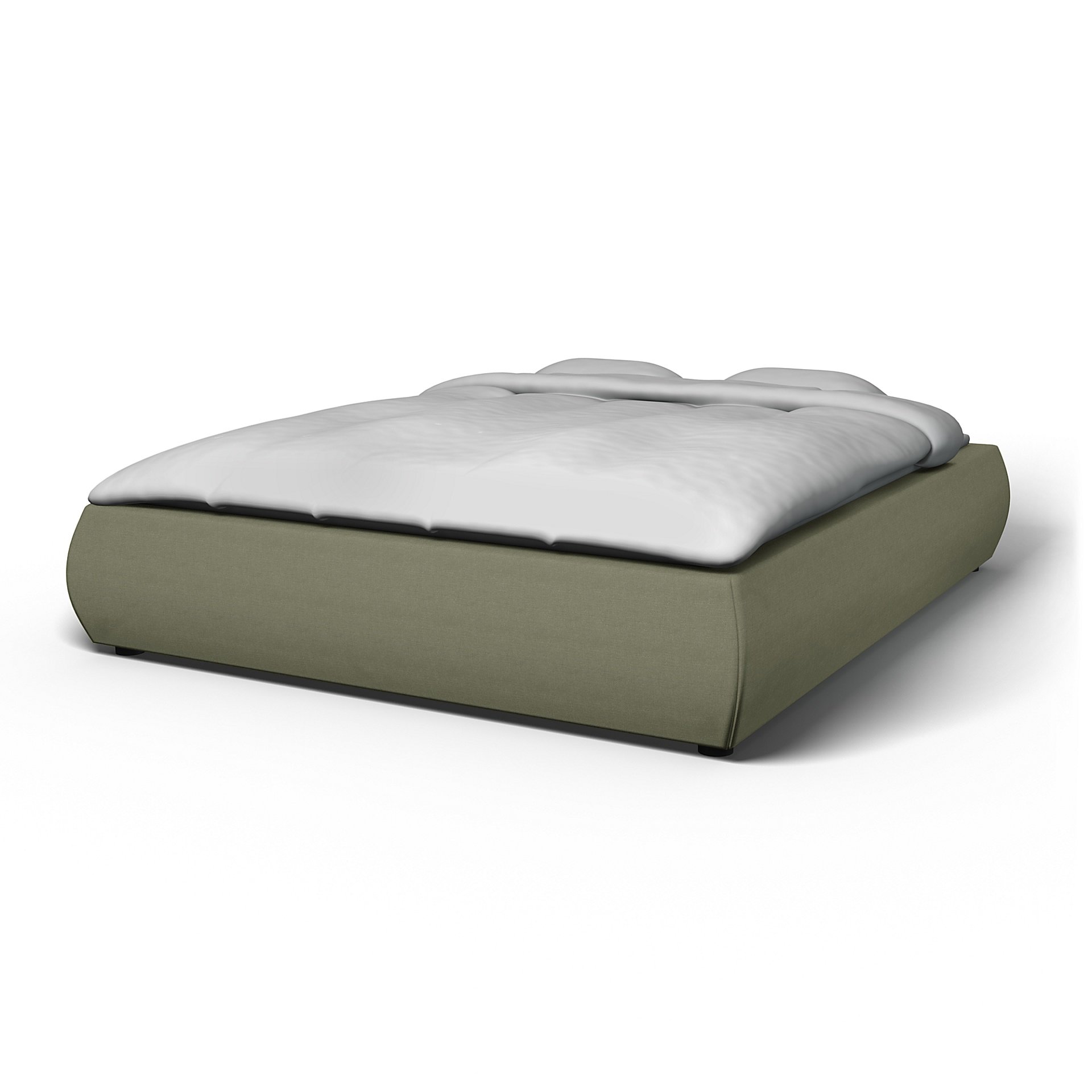 IKEA - Grimen Bed Frame Cover, Sage, Linen - Bemz