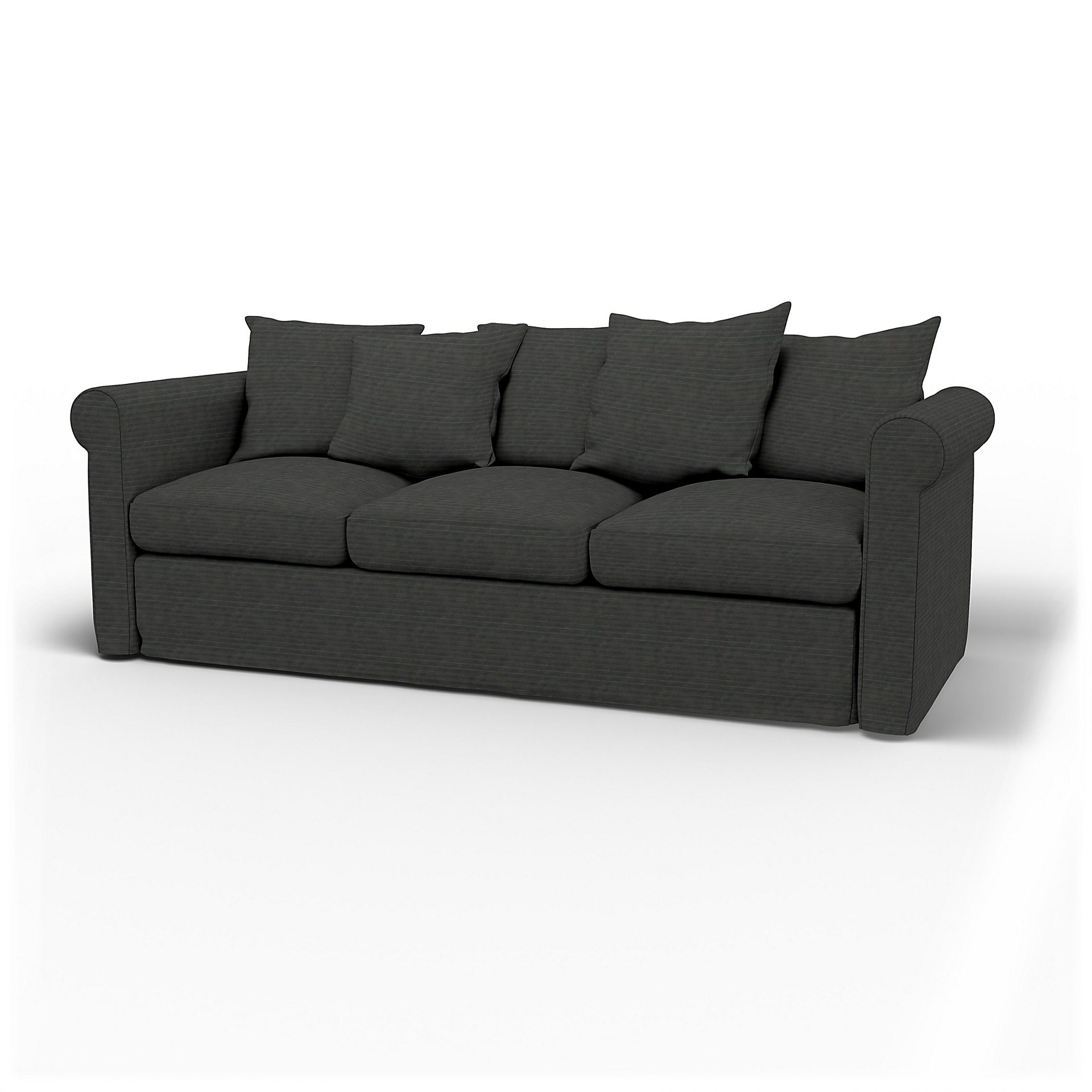 IKEA - Överdrag till Grönlid 3-sitssoffa, Licorice, Manchester - Bemz