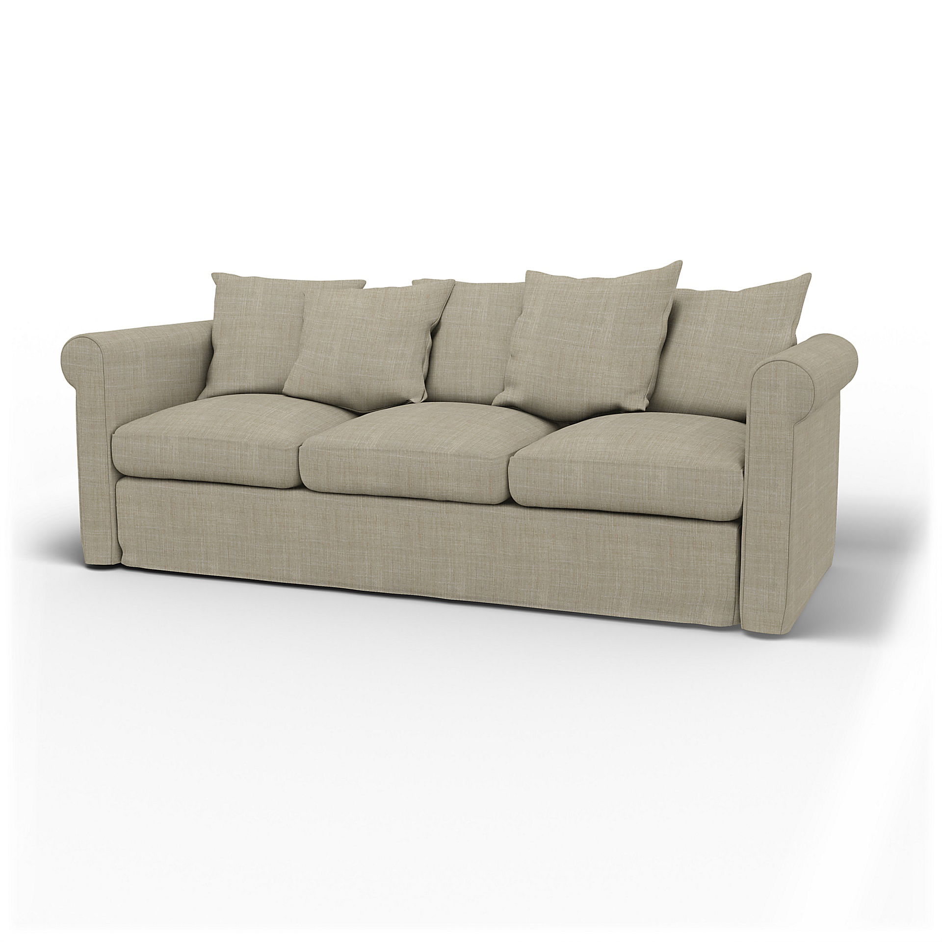 IKEA - Överdrag till Grönlid 3-sitssoffa, Sand Beige, BOUCLÉ & TEXTUR - Bemz
