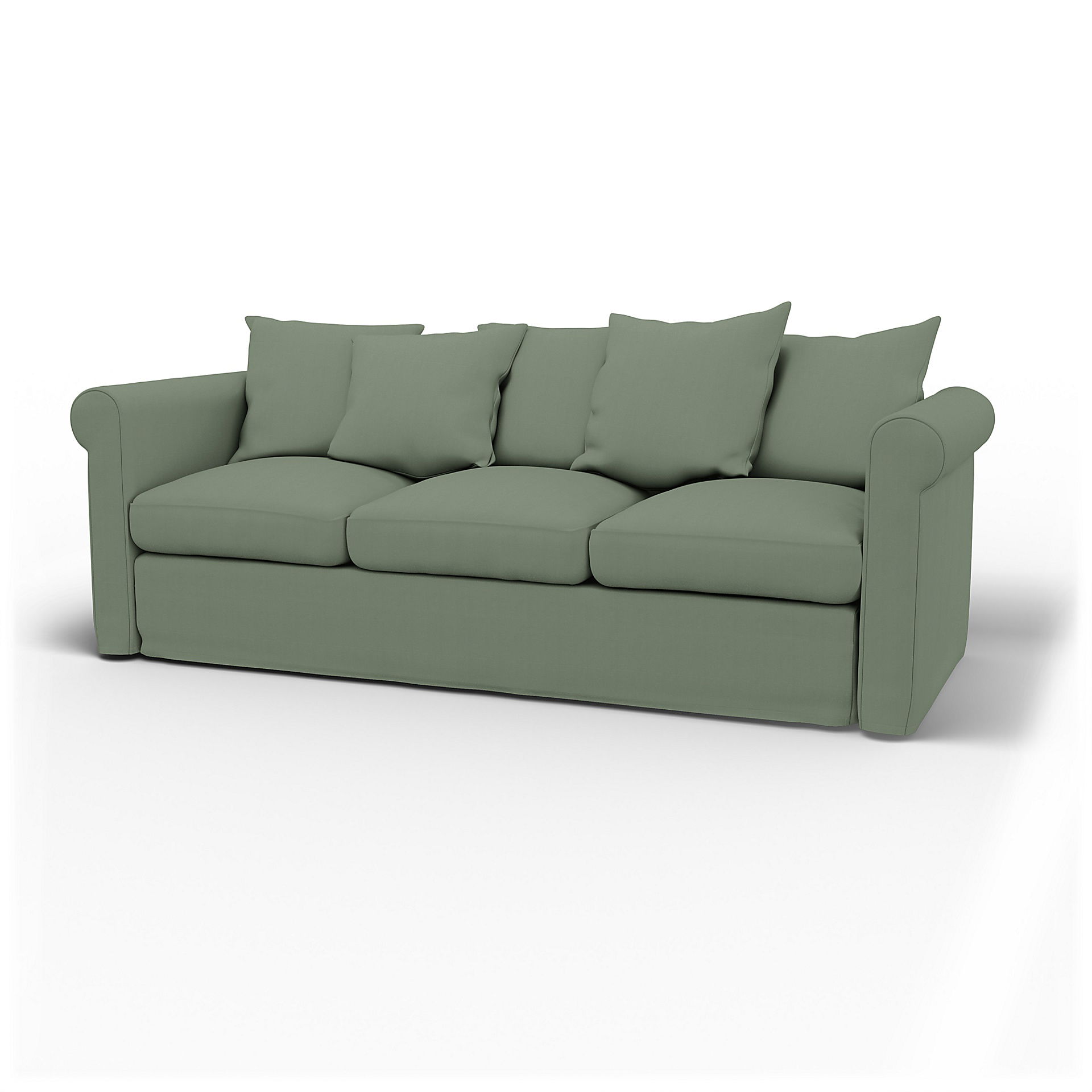 IKEA - Överdrag till Grönlid 3-sitssoffa, Seagrass, Bomull - Bemz
